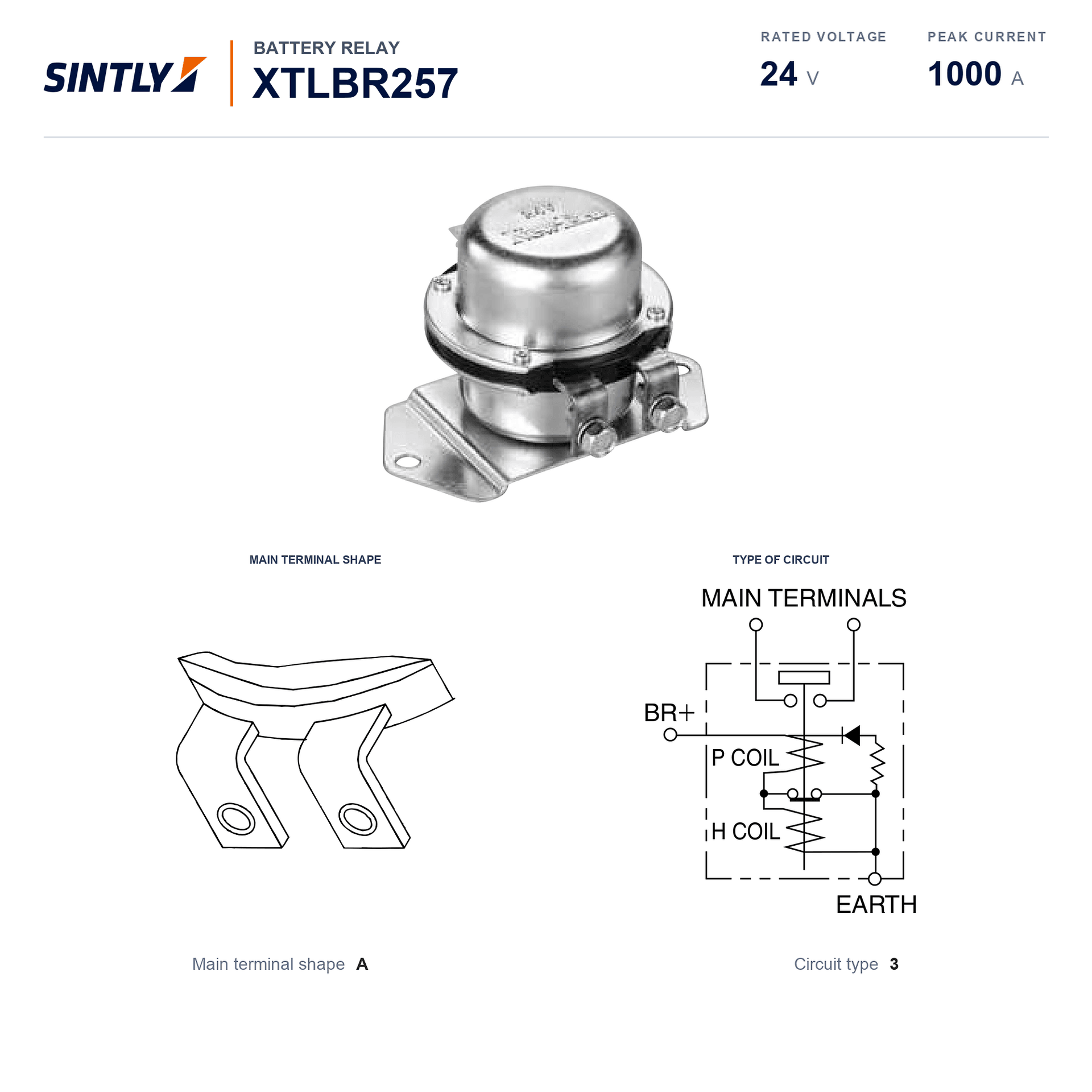 Battery Relay XTLBR257