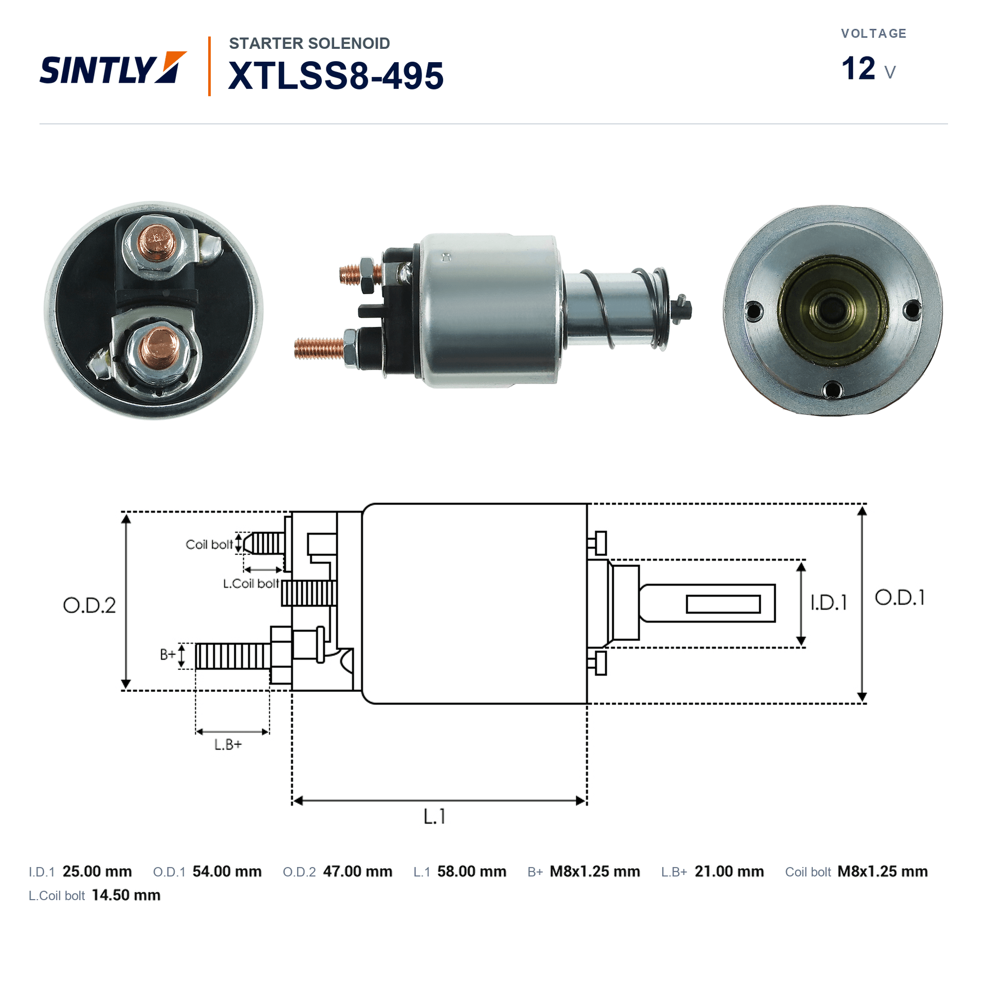Starter Solenoid XTLSS8-495