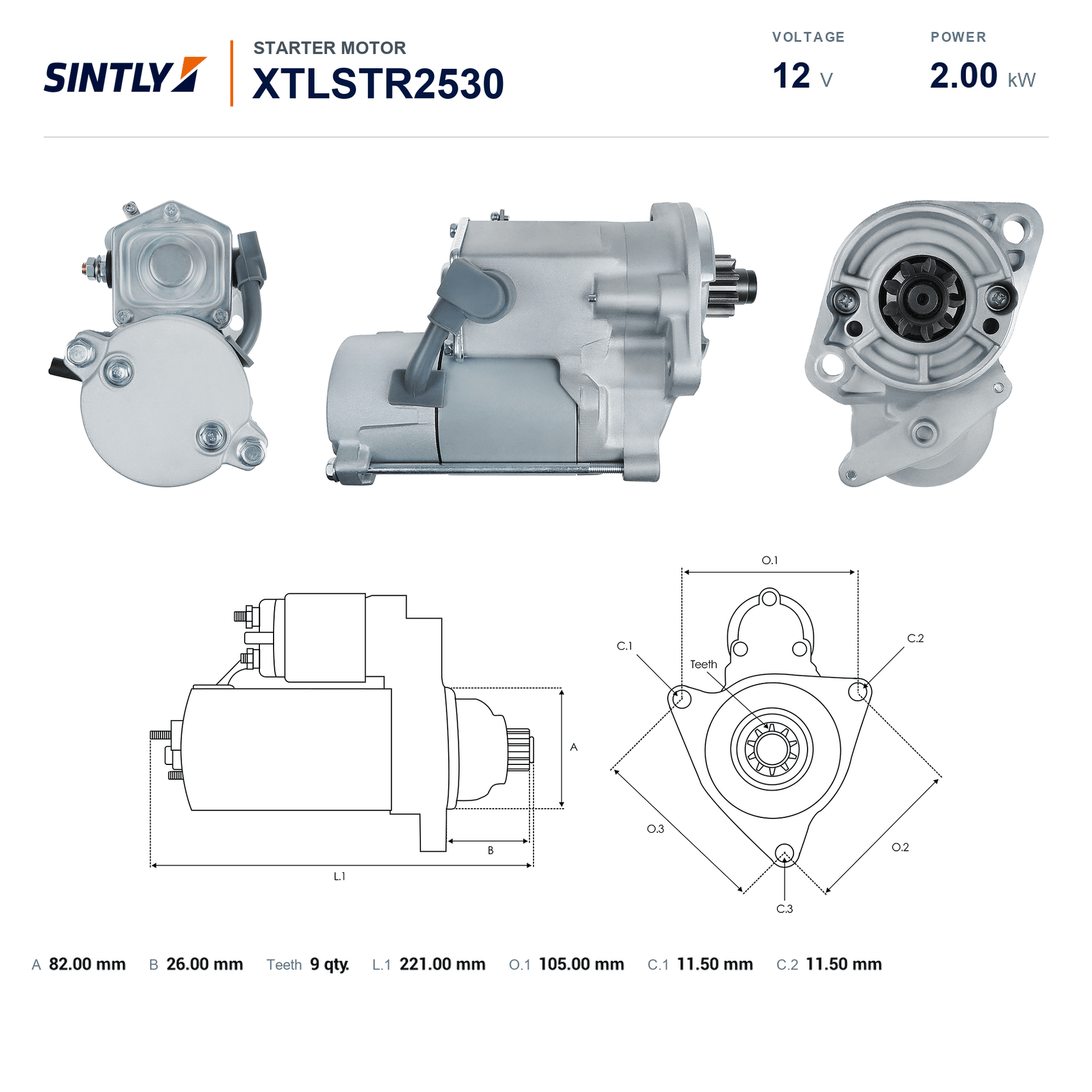 Starter XTLSTR2530