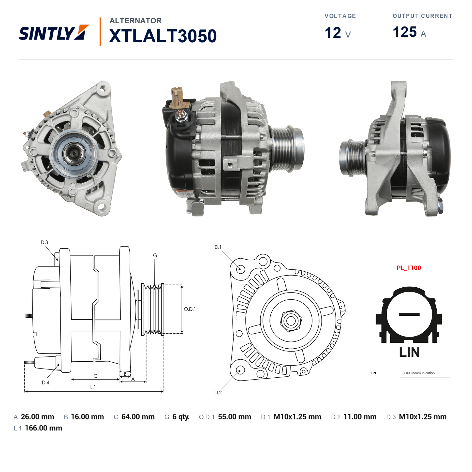Alternator XTLALT3050