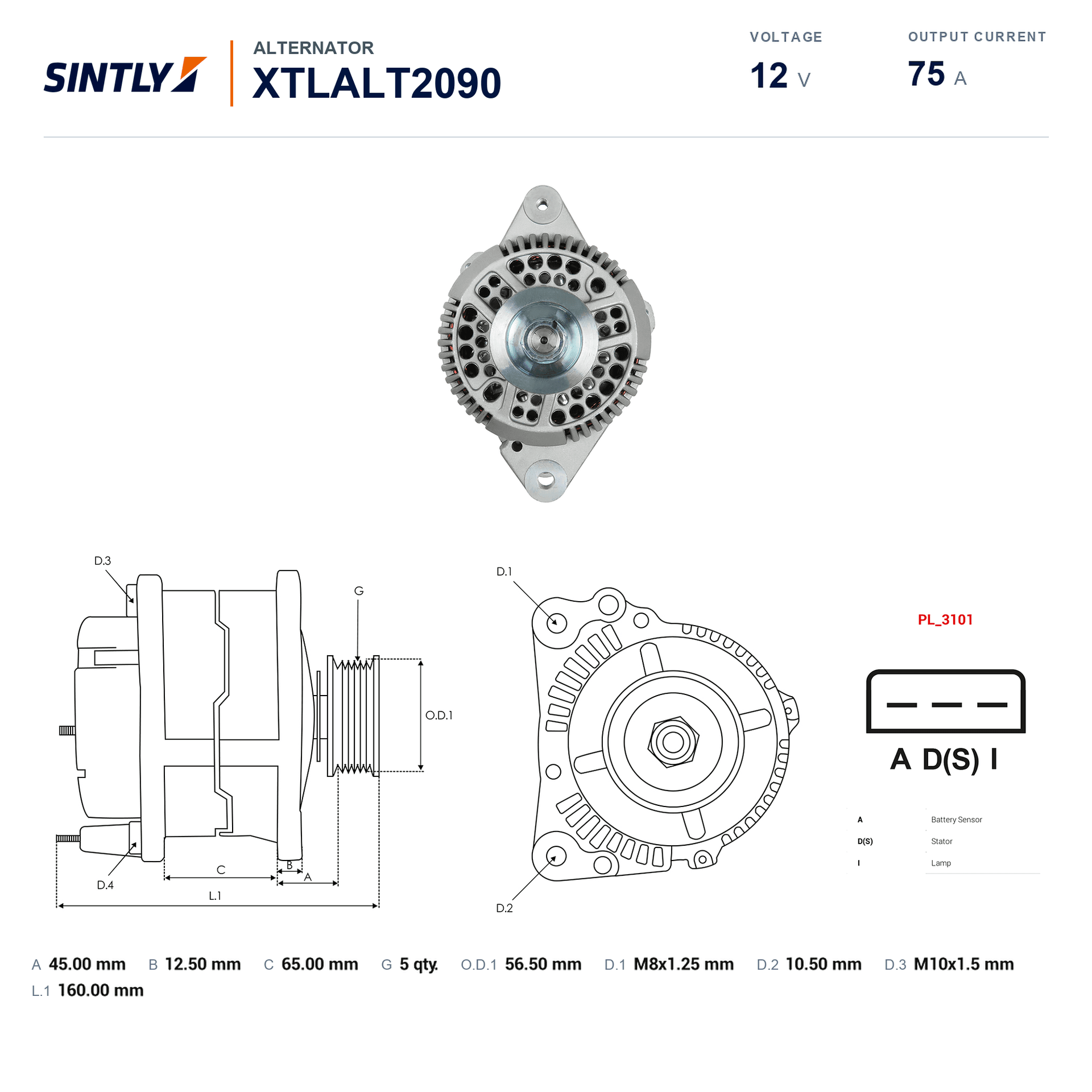 Alternator XTLALT2090
