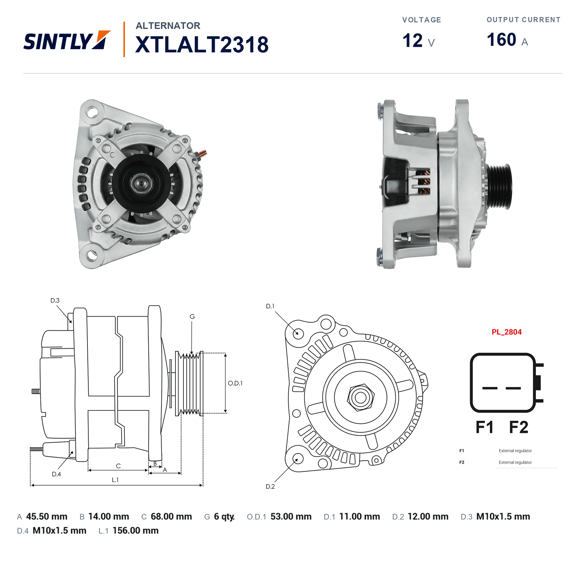Alternator XTLALT2318