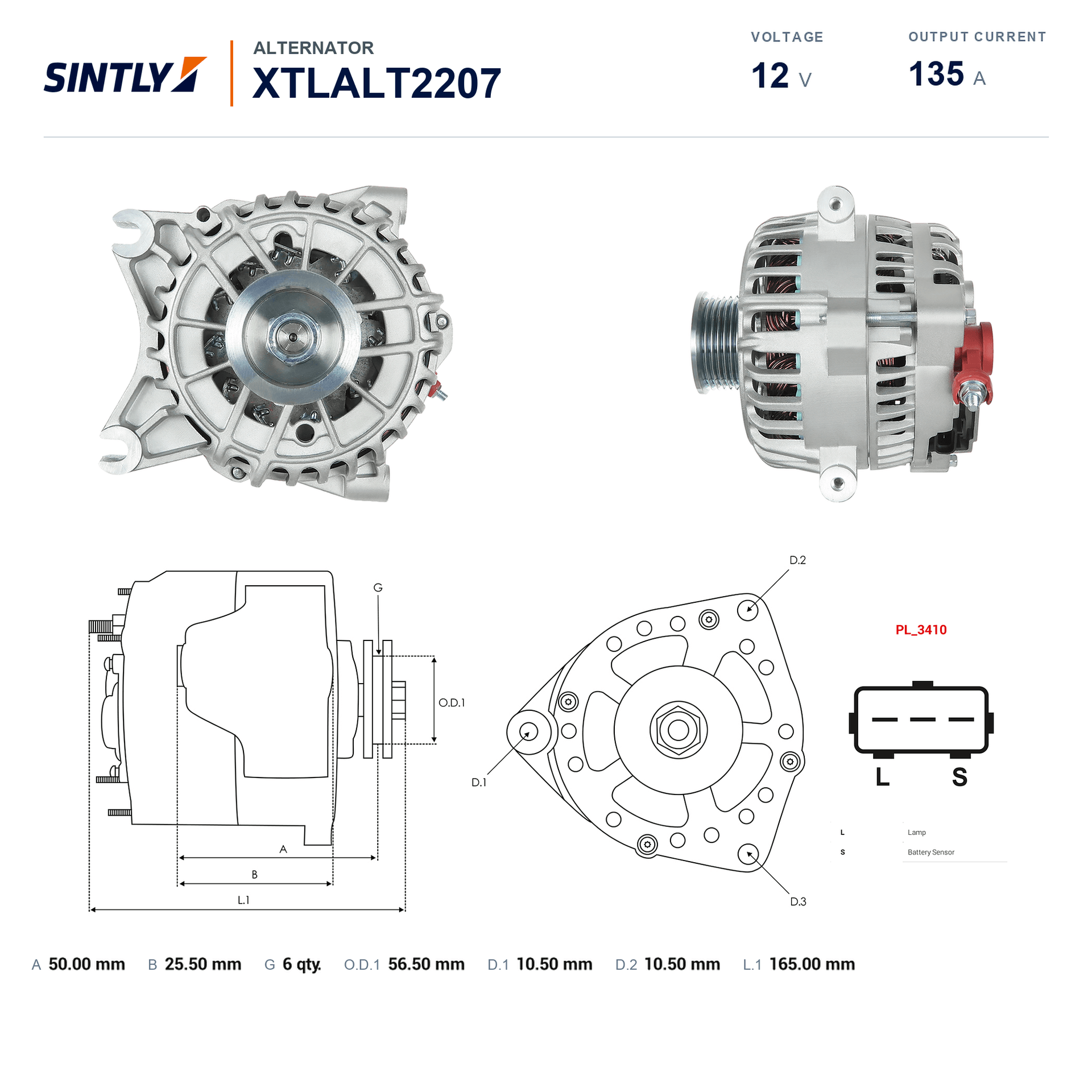 Alternator XTLALT2207