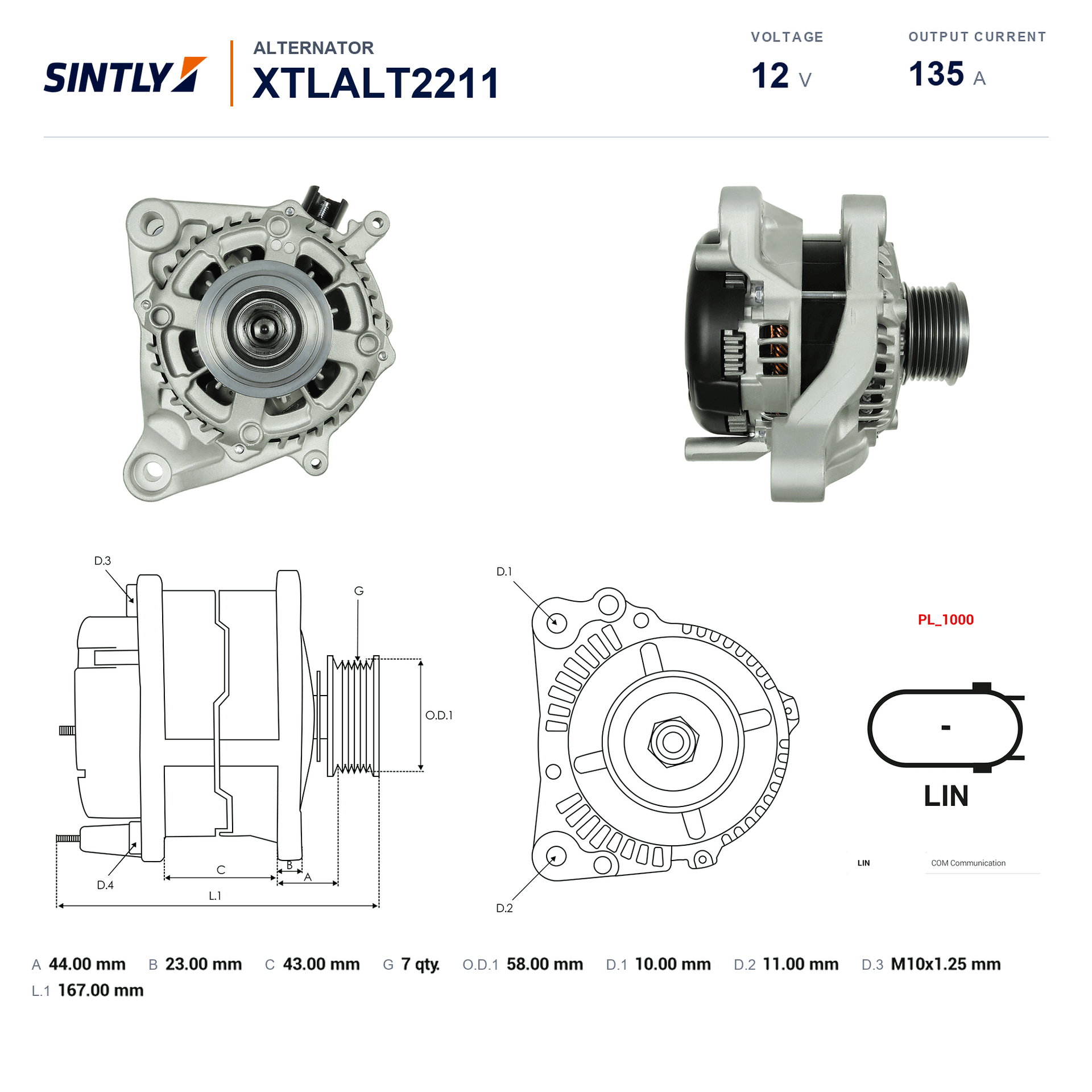 Alternator XTLALT2211