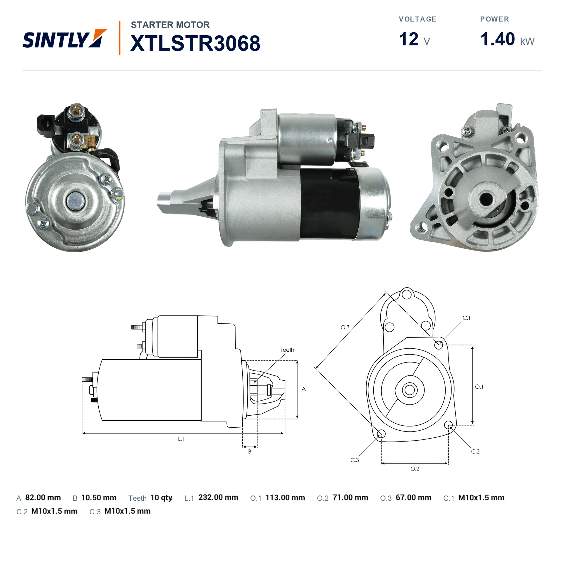 Starter XTLSTR3068