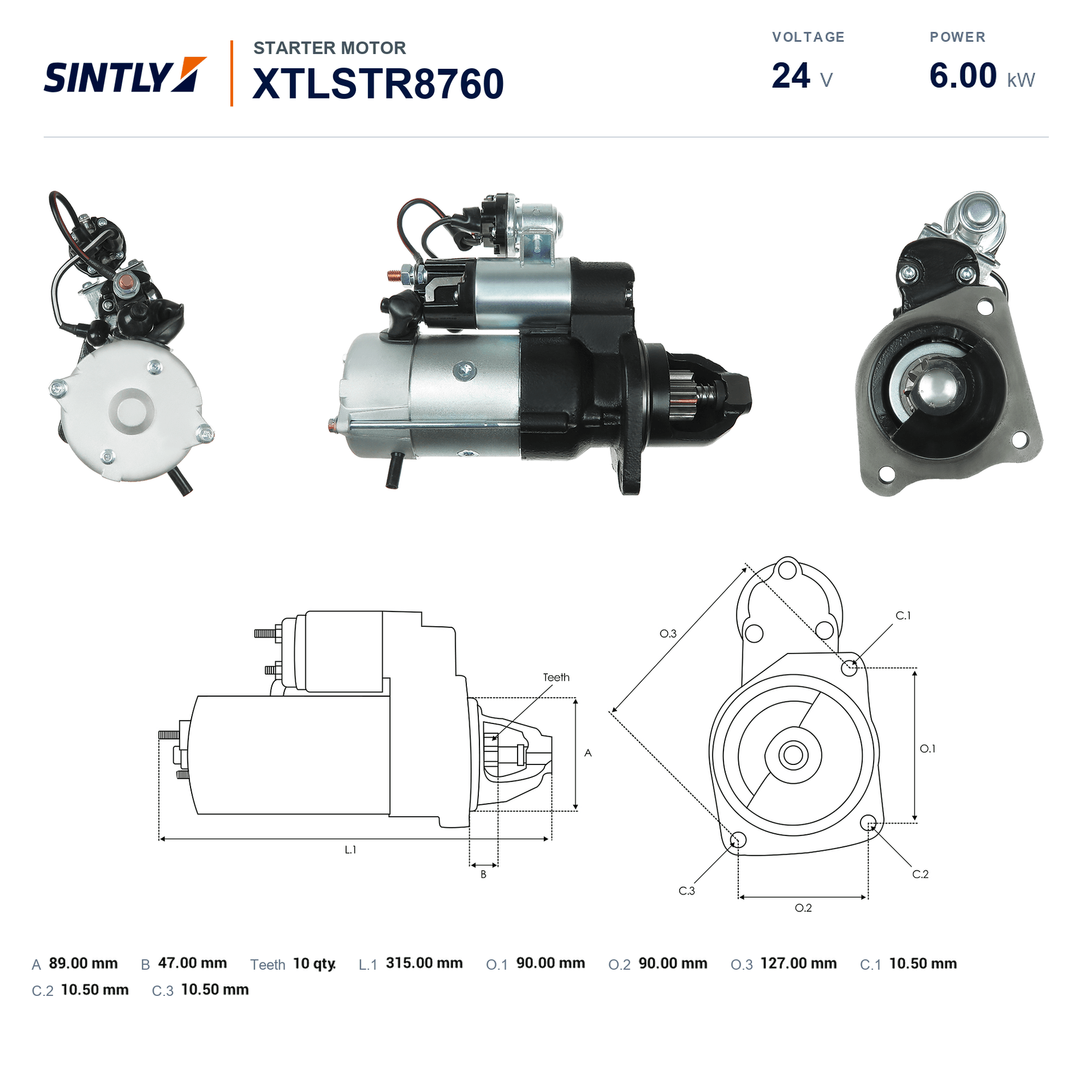 Starter XTLSTR8760