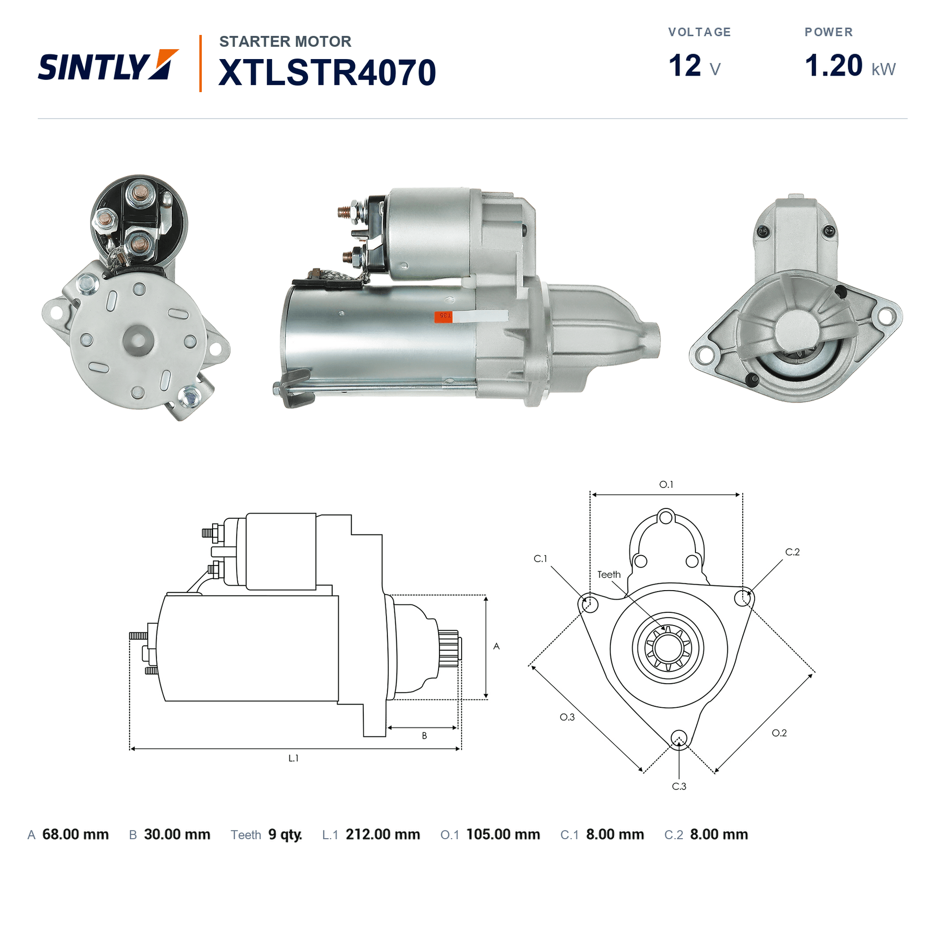 Starter XTLSTR4070