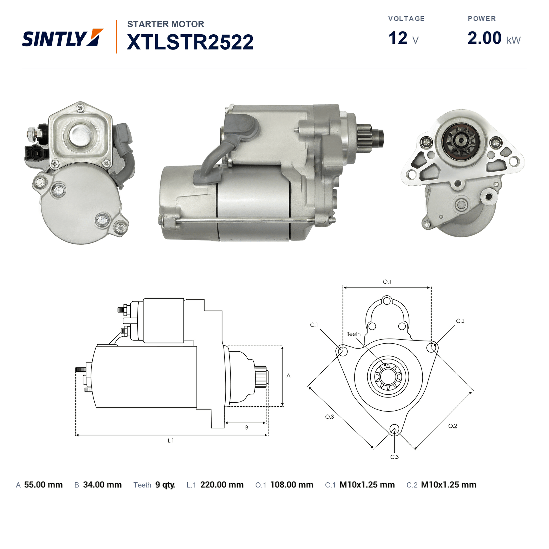 Starter XTLSTR2522