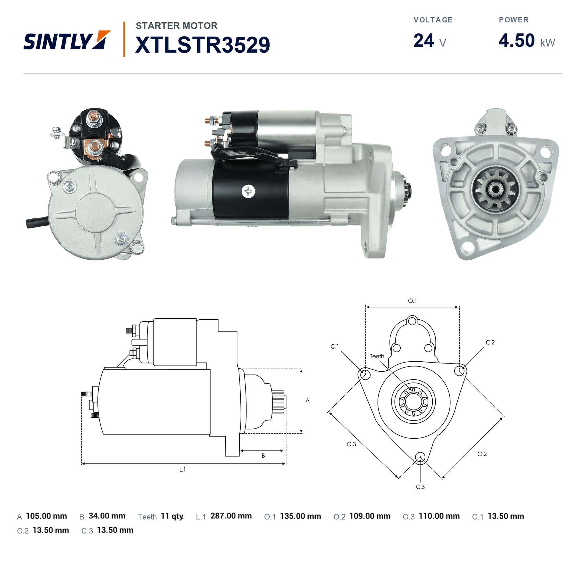 Starter XTLSTR3529