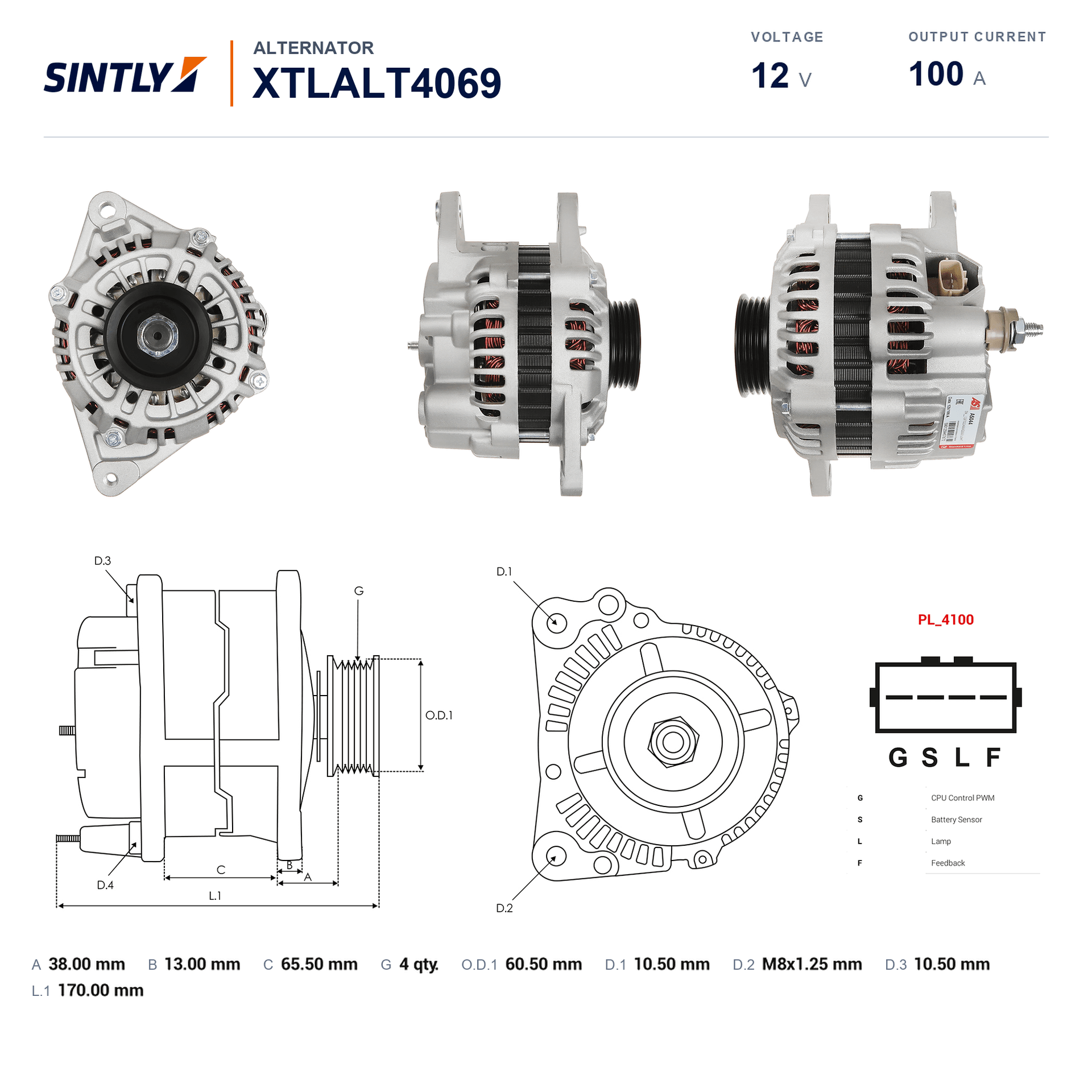 Alternator XTLALT4069