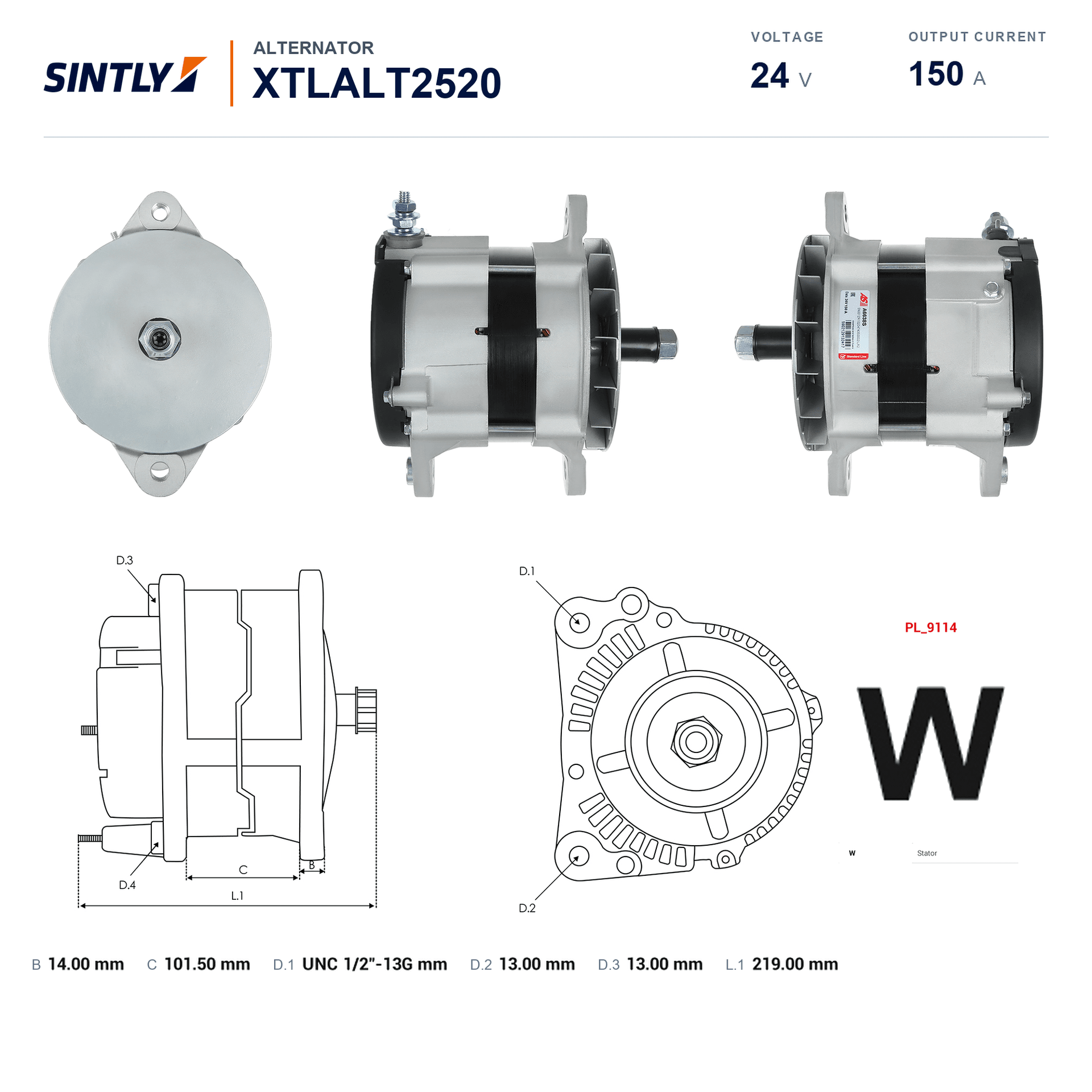 Alternator XTLALT2520