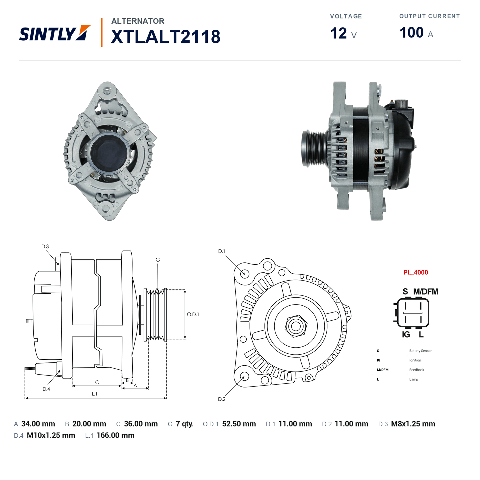 Alternator XTLALT2118