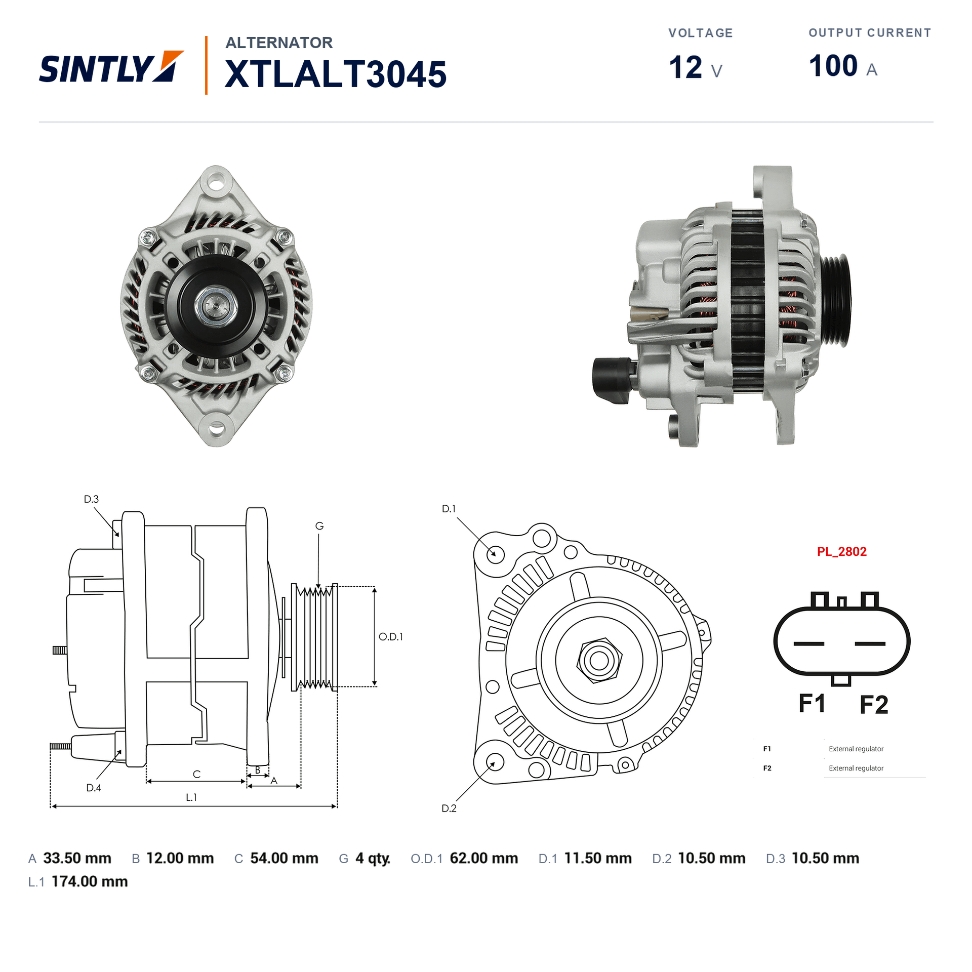 Alternator XTLALT3045