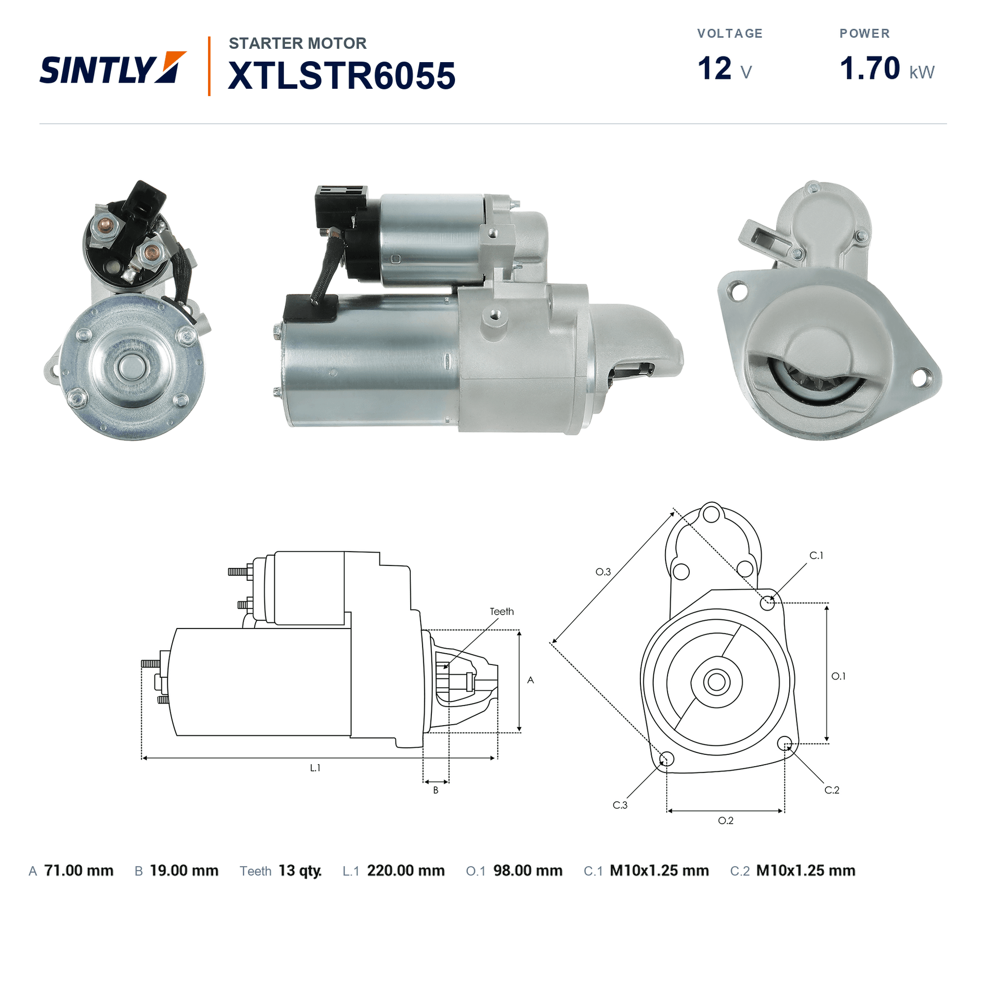 Starter XTLSTR6055