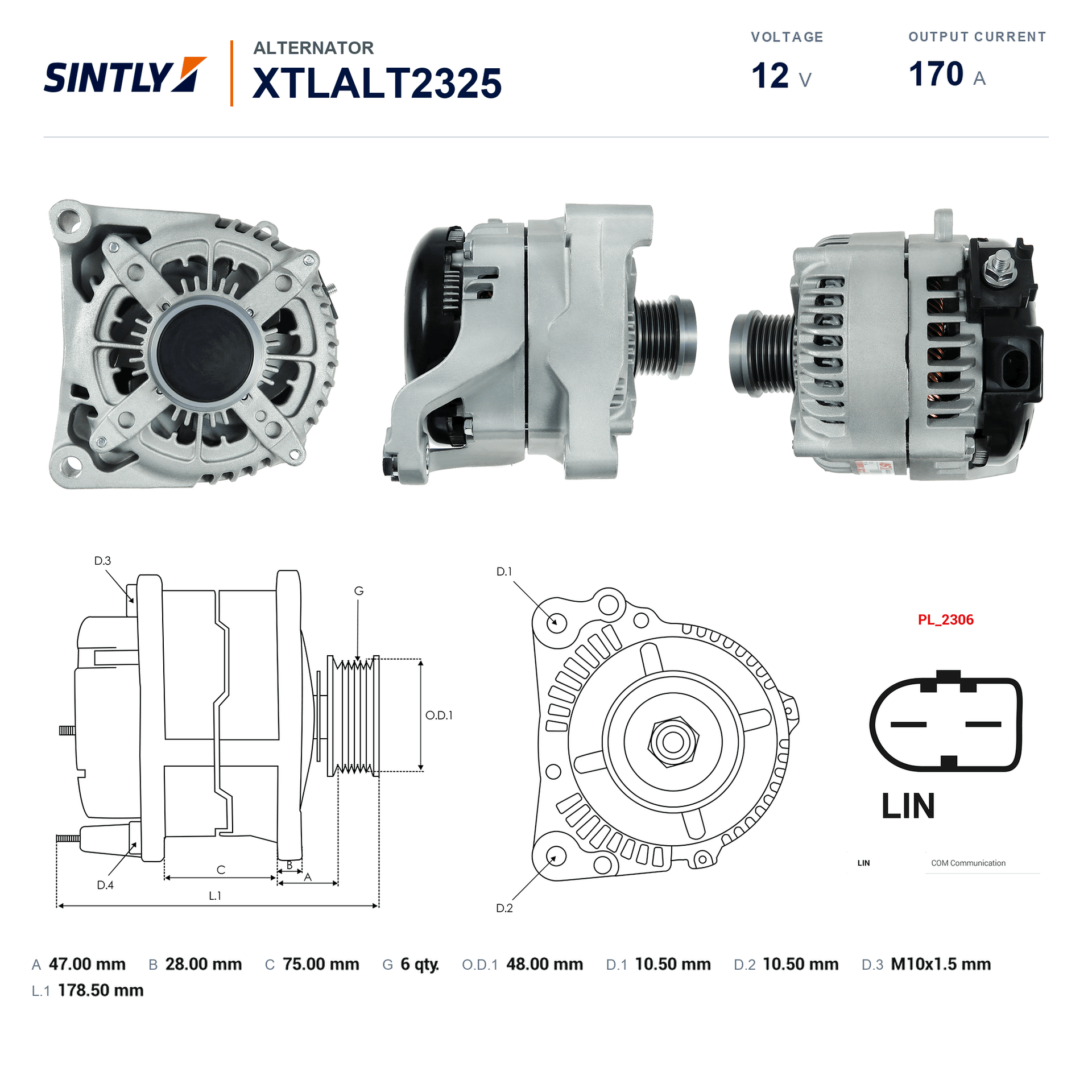 Alternator XTLALT2325
