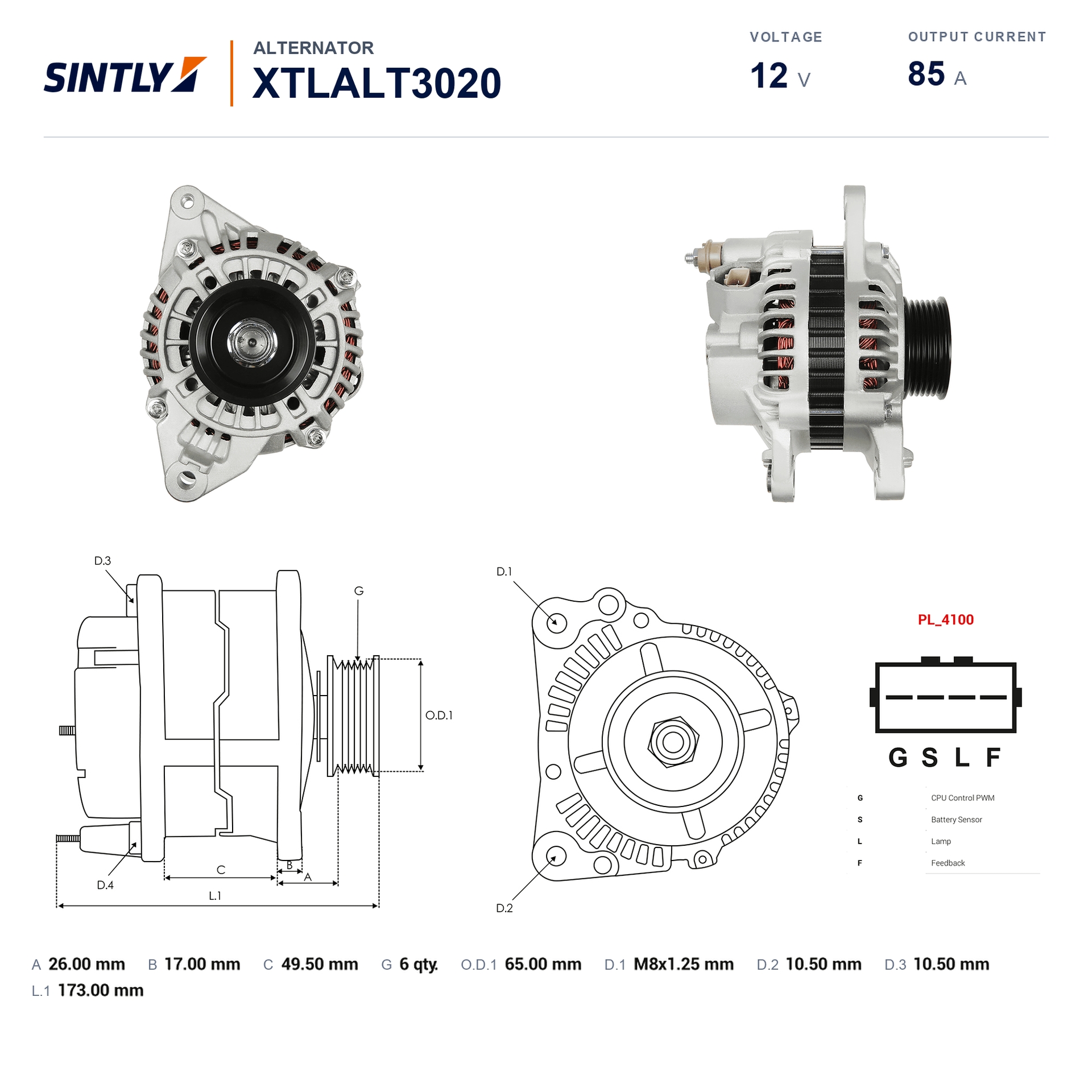 Alternator XTLALT3020