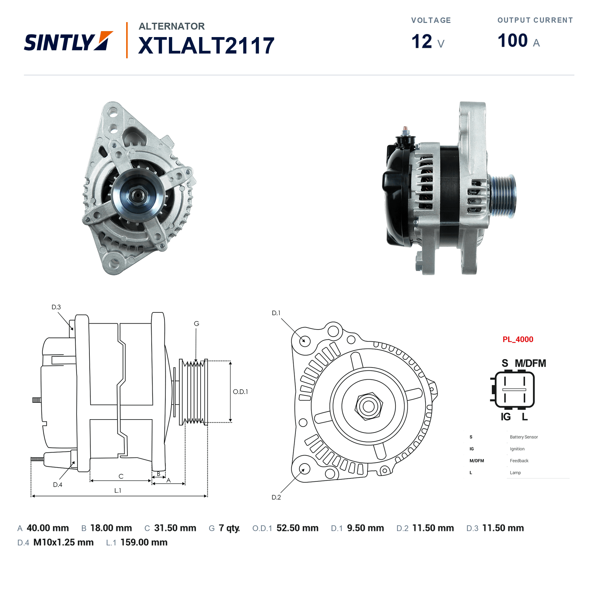 Alternator XTLALT2117