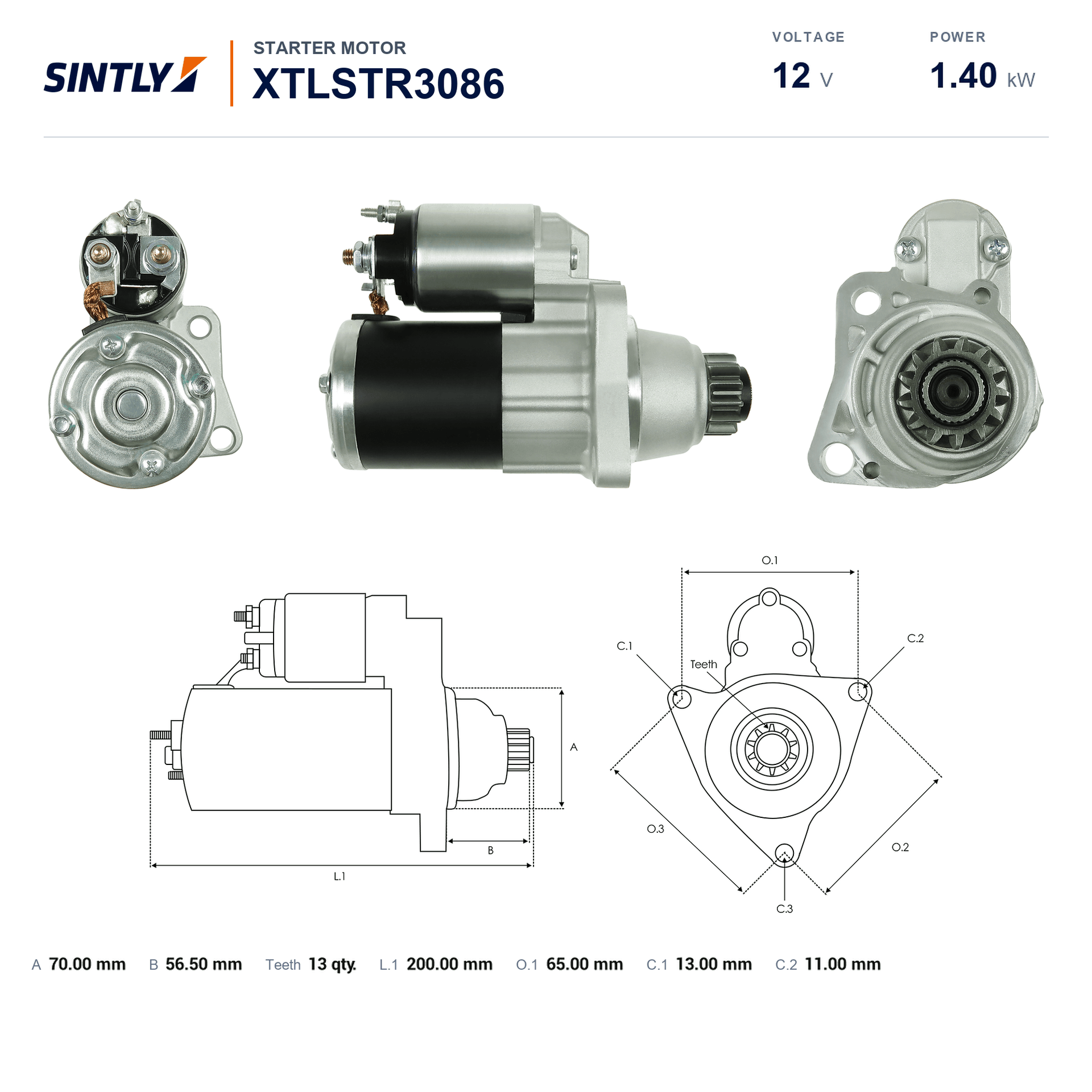 Starter XTLSTR3086