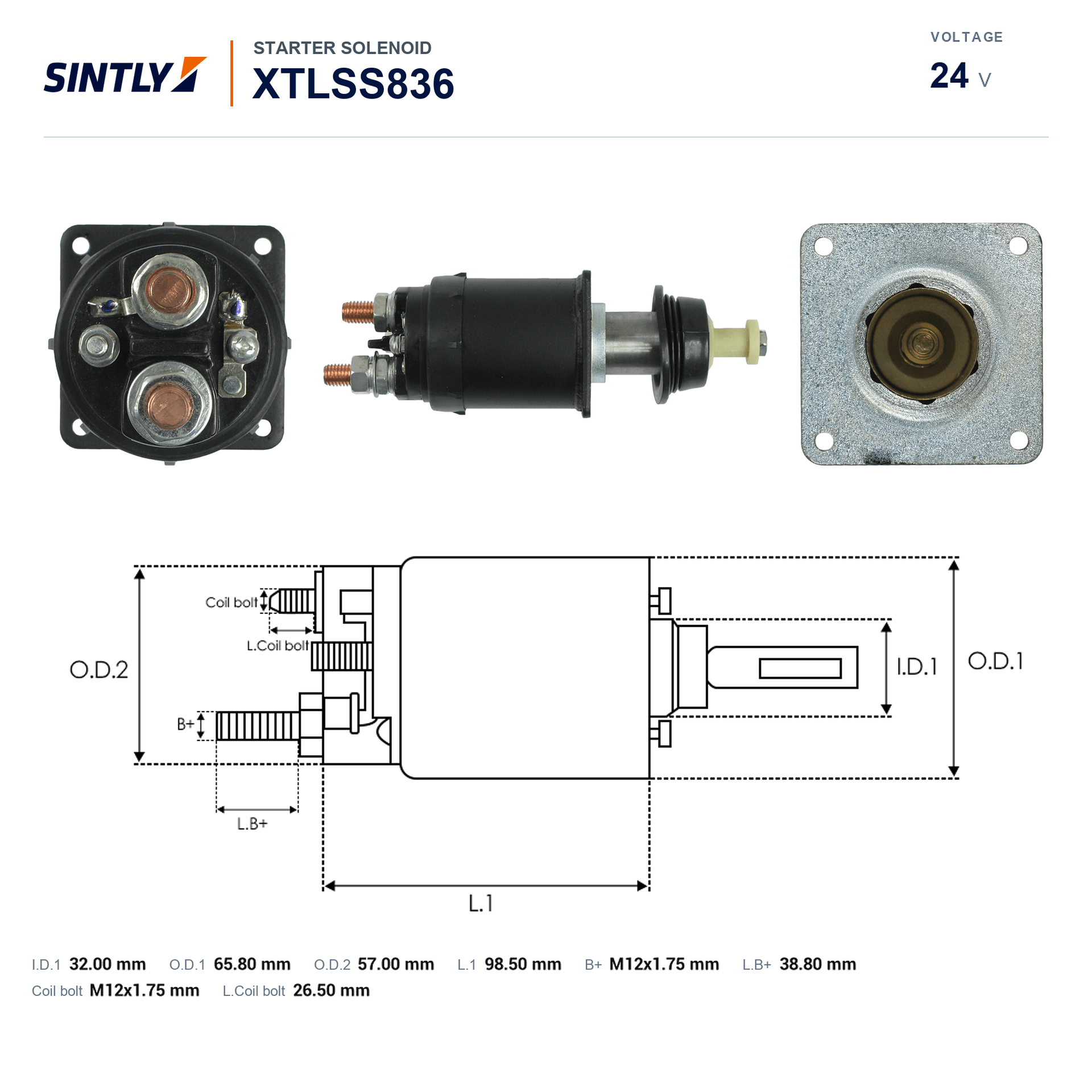 Starter Solenoid XTLSS836