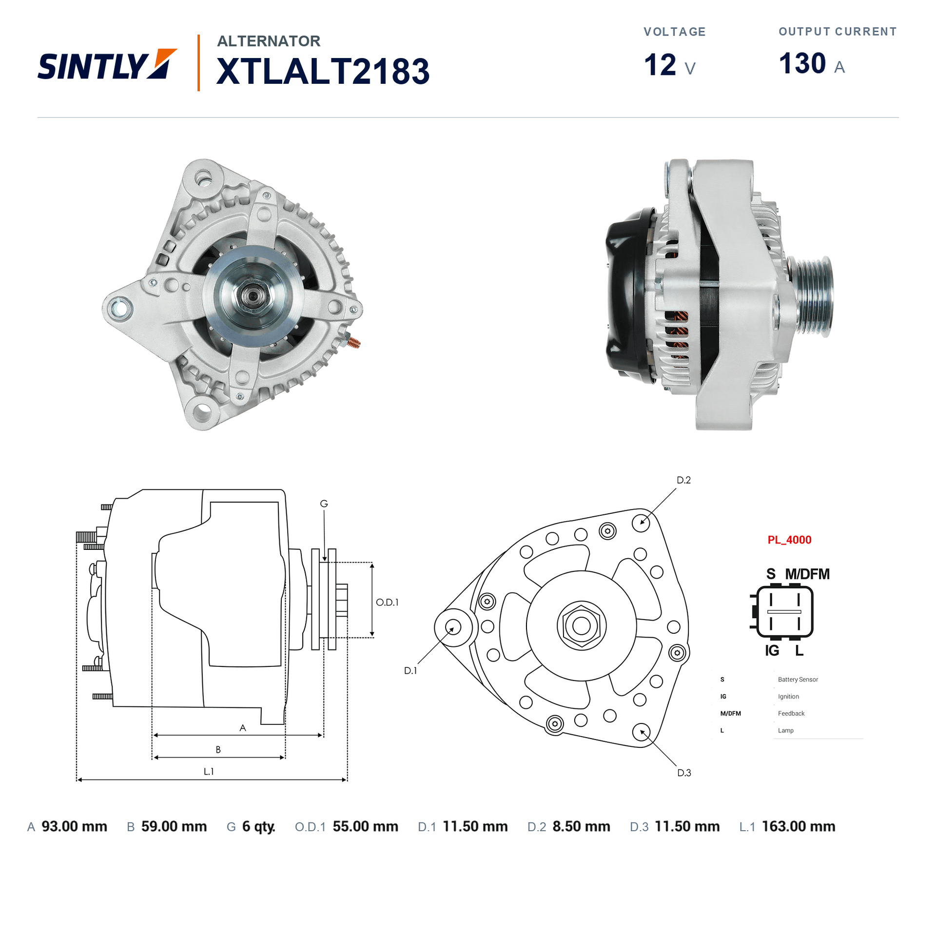 Alternator XTLALT2183