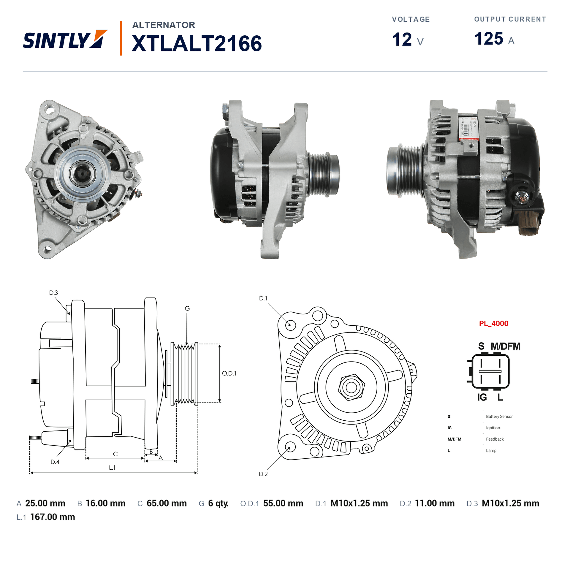 Alternator XTLALT2166