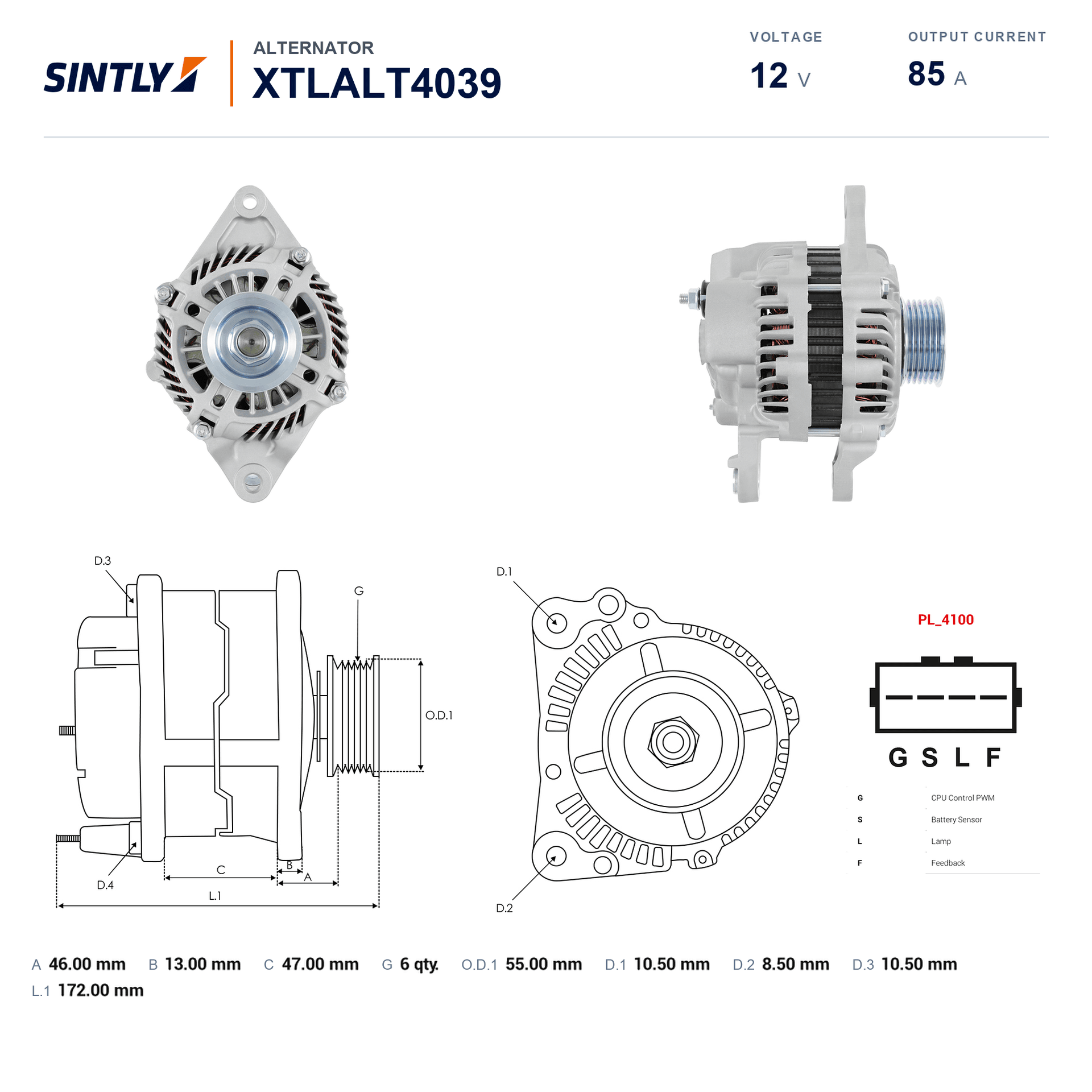 Alternator XTLALT4039