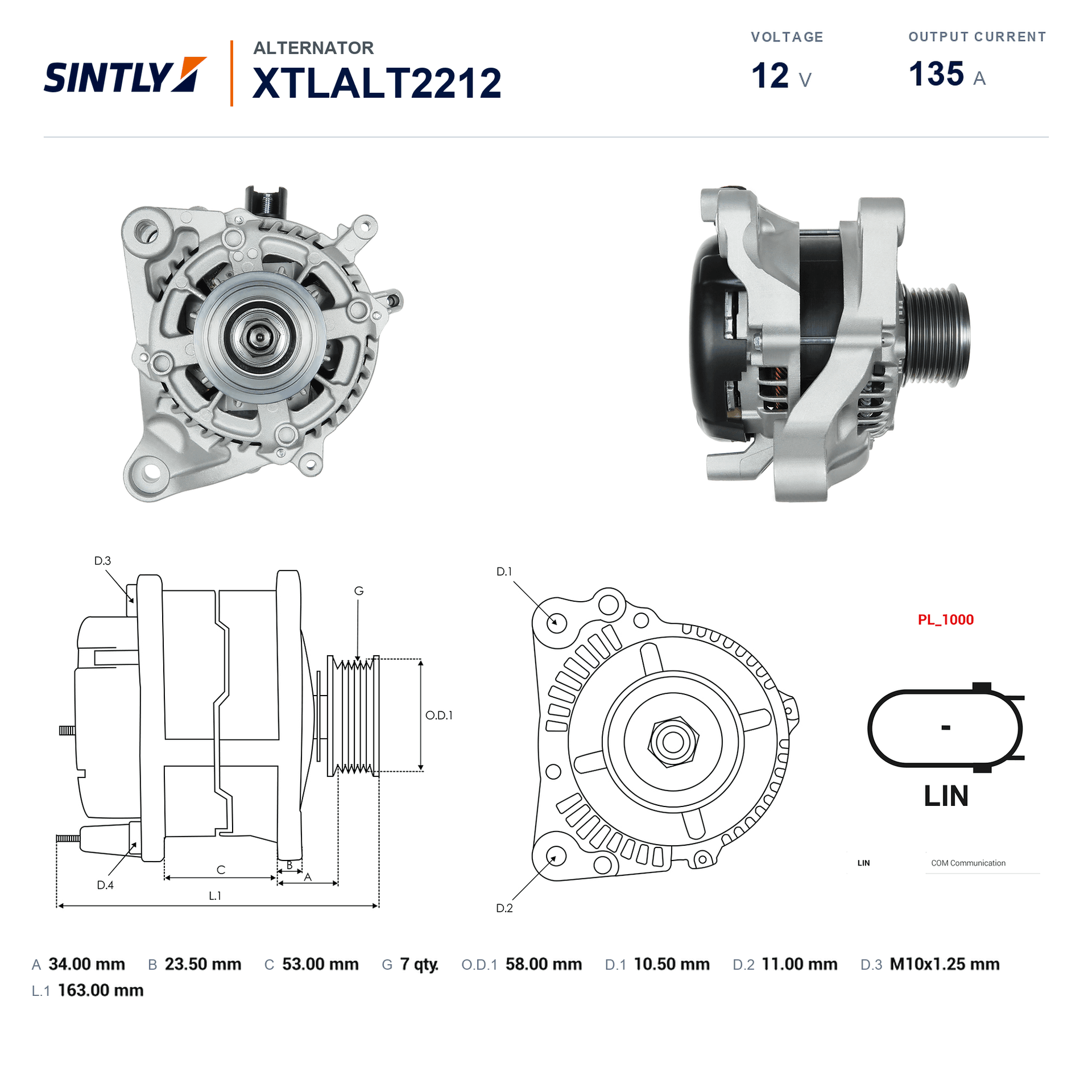 Alternator XTLALT2212