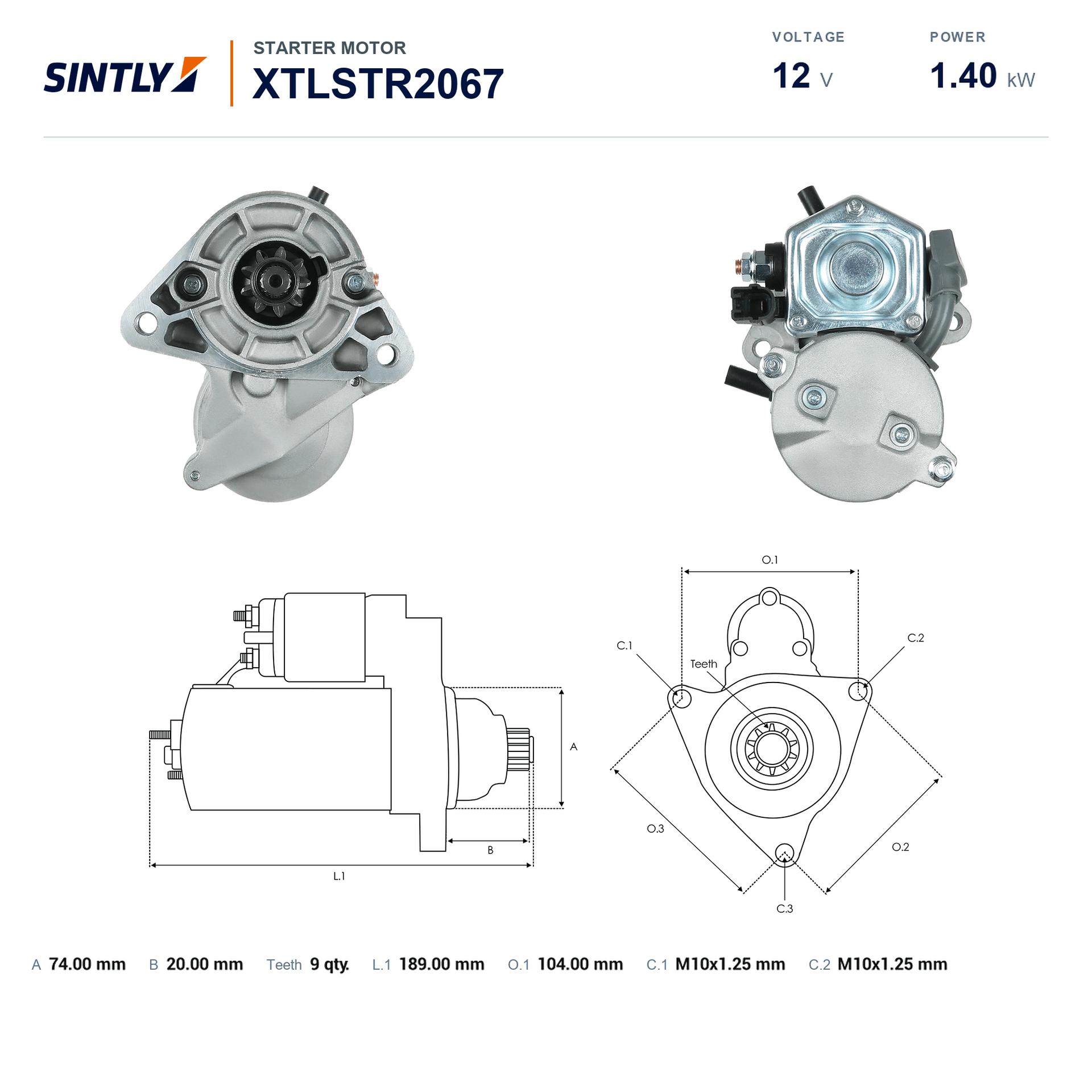 Starter XTLSTR2067