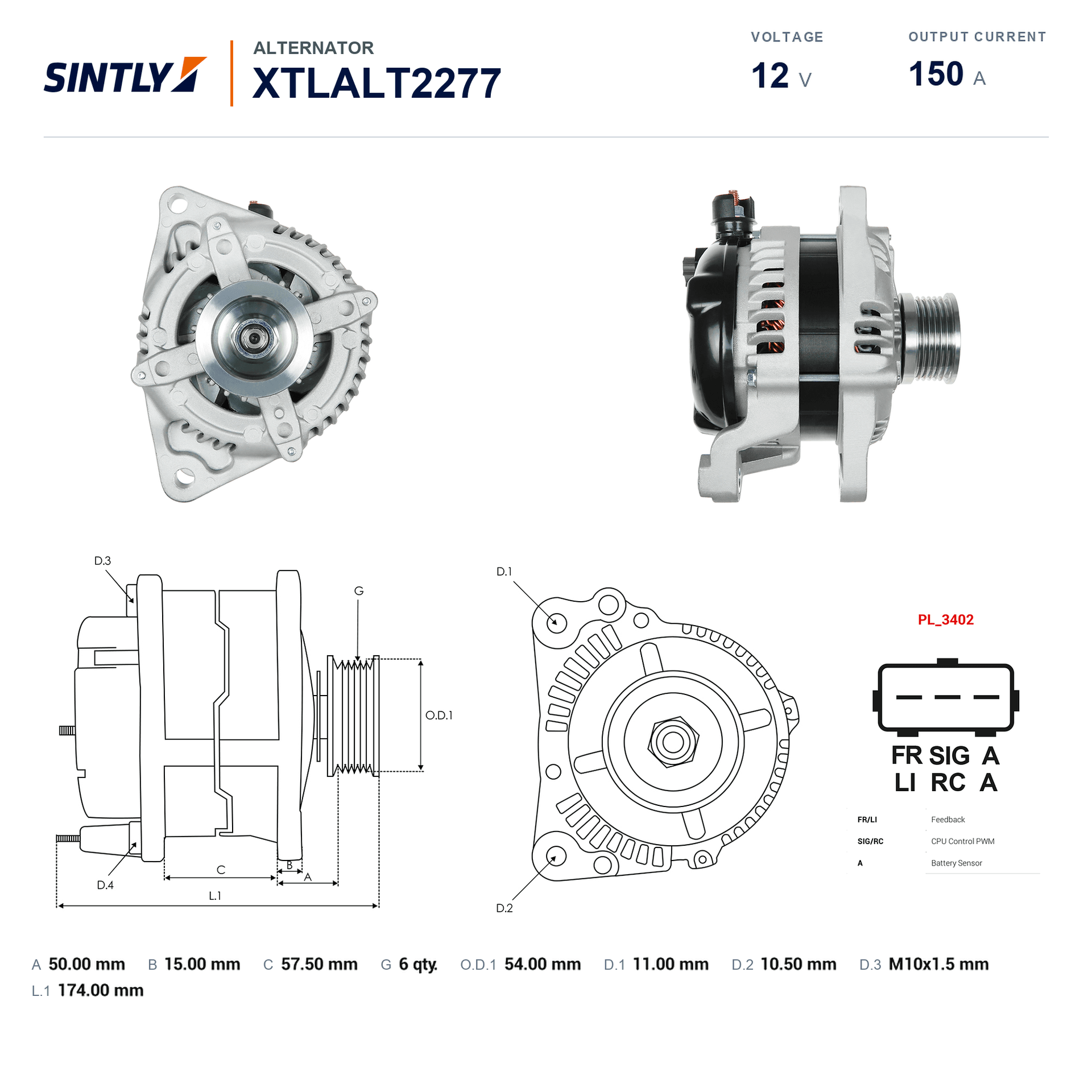 Alternator XTLALT2277