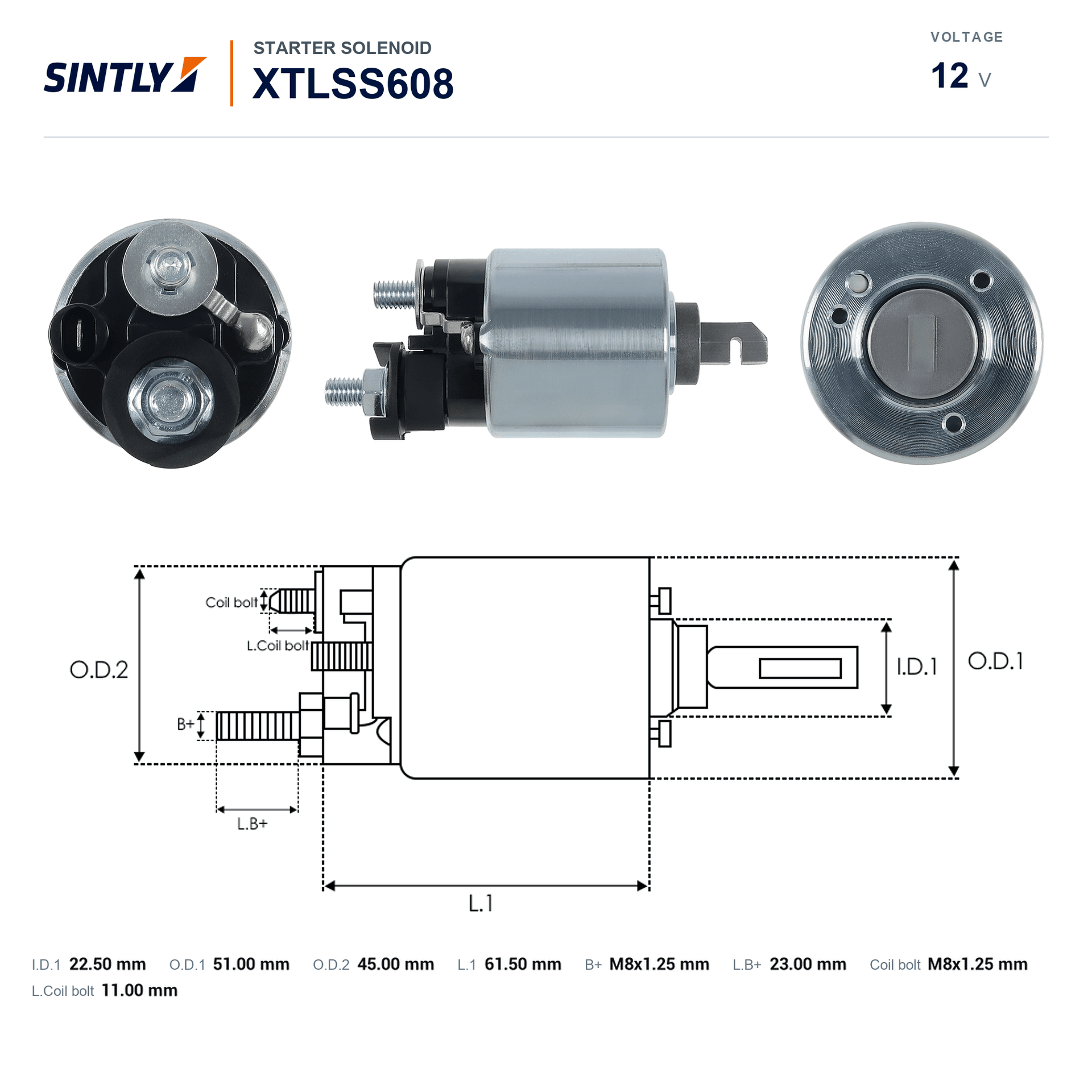 Solenoide de arranque XTLSS608