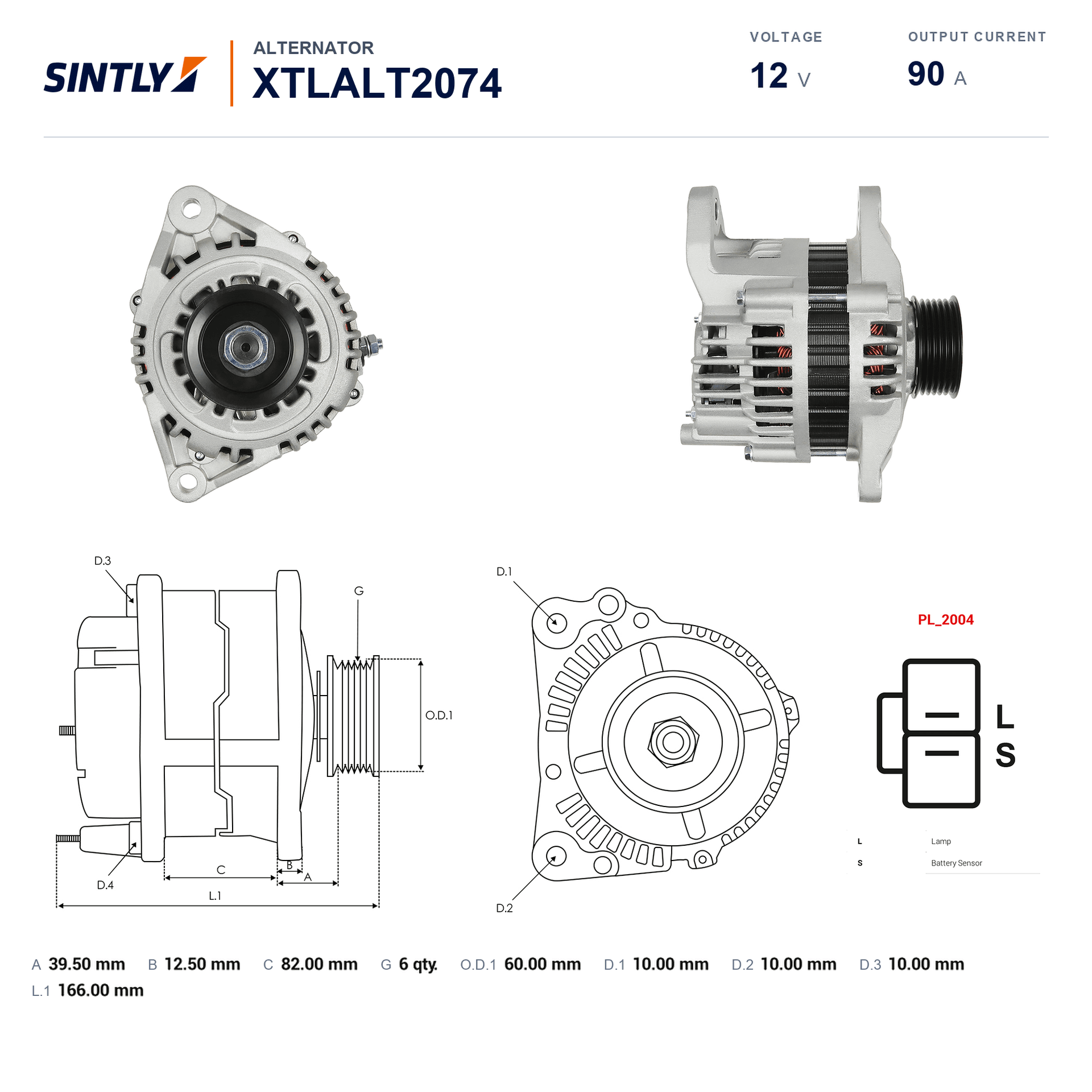 Alternator XTLALT2074