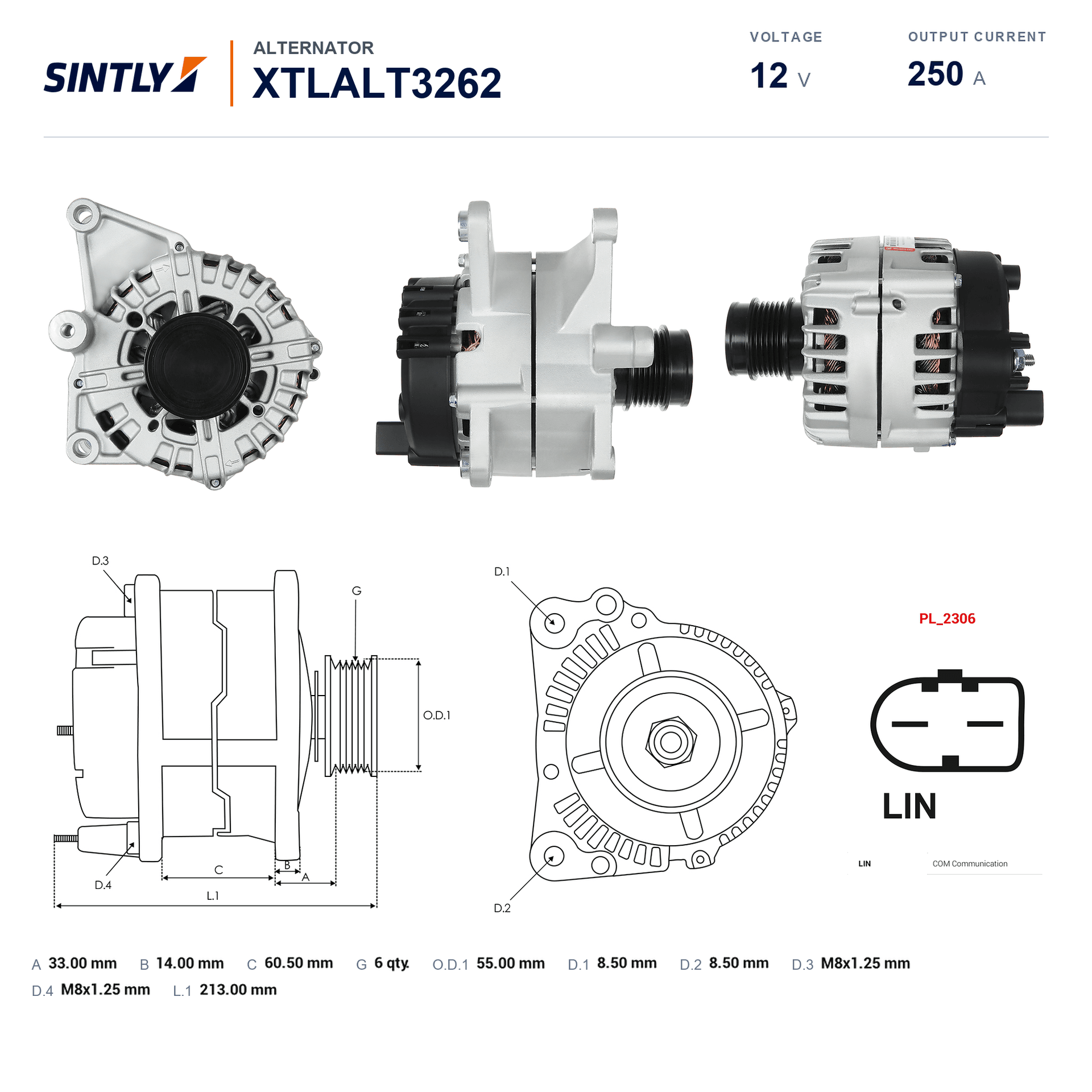 Alternator XTLALT3262