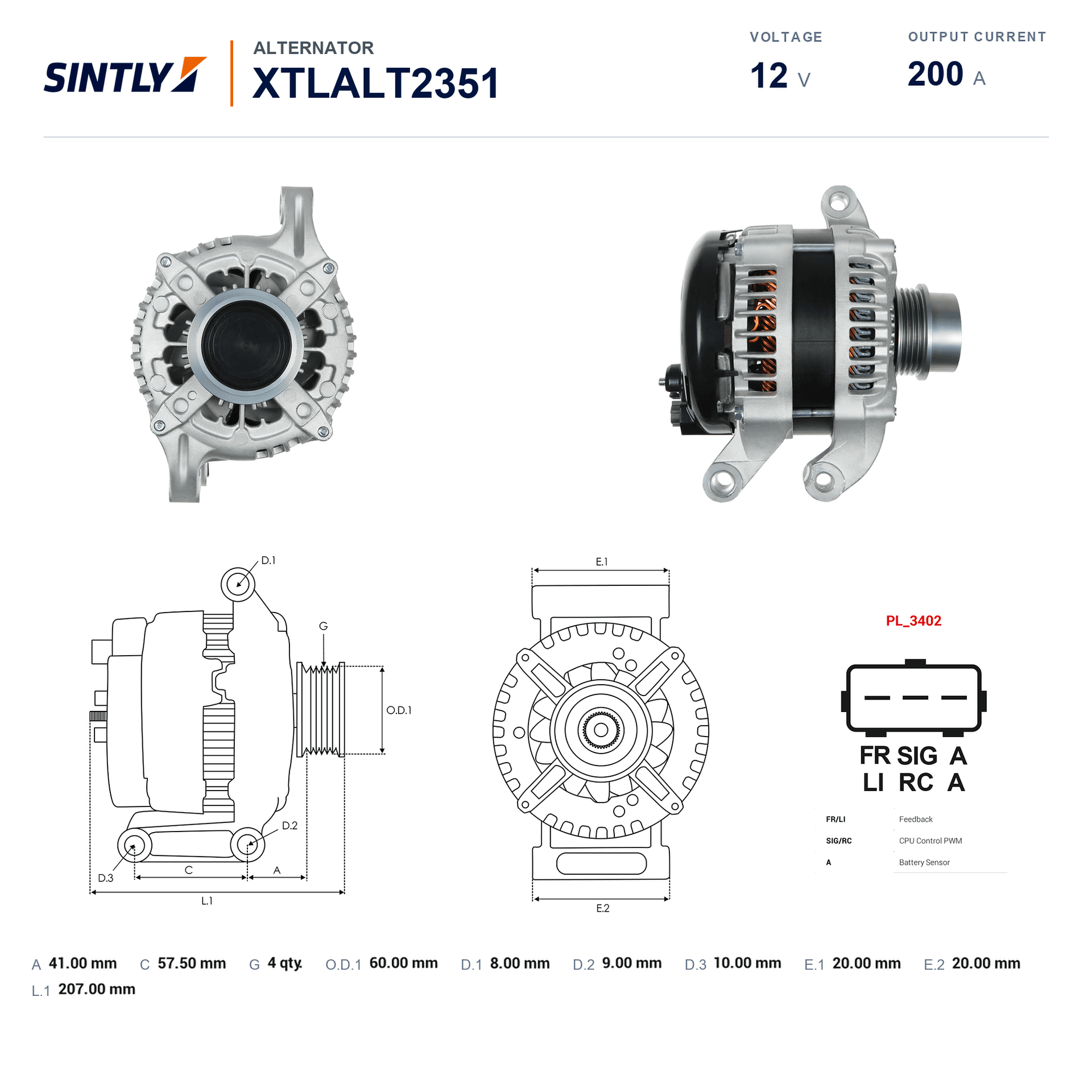Alternator XTLALT2351