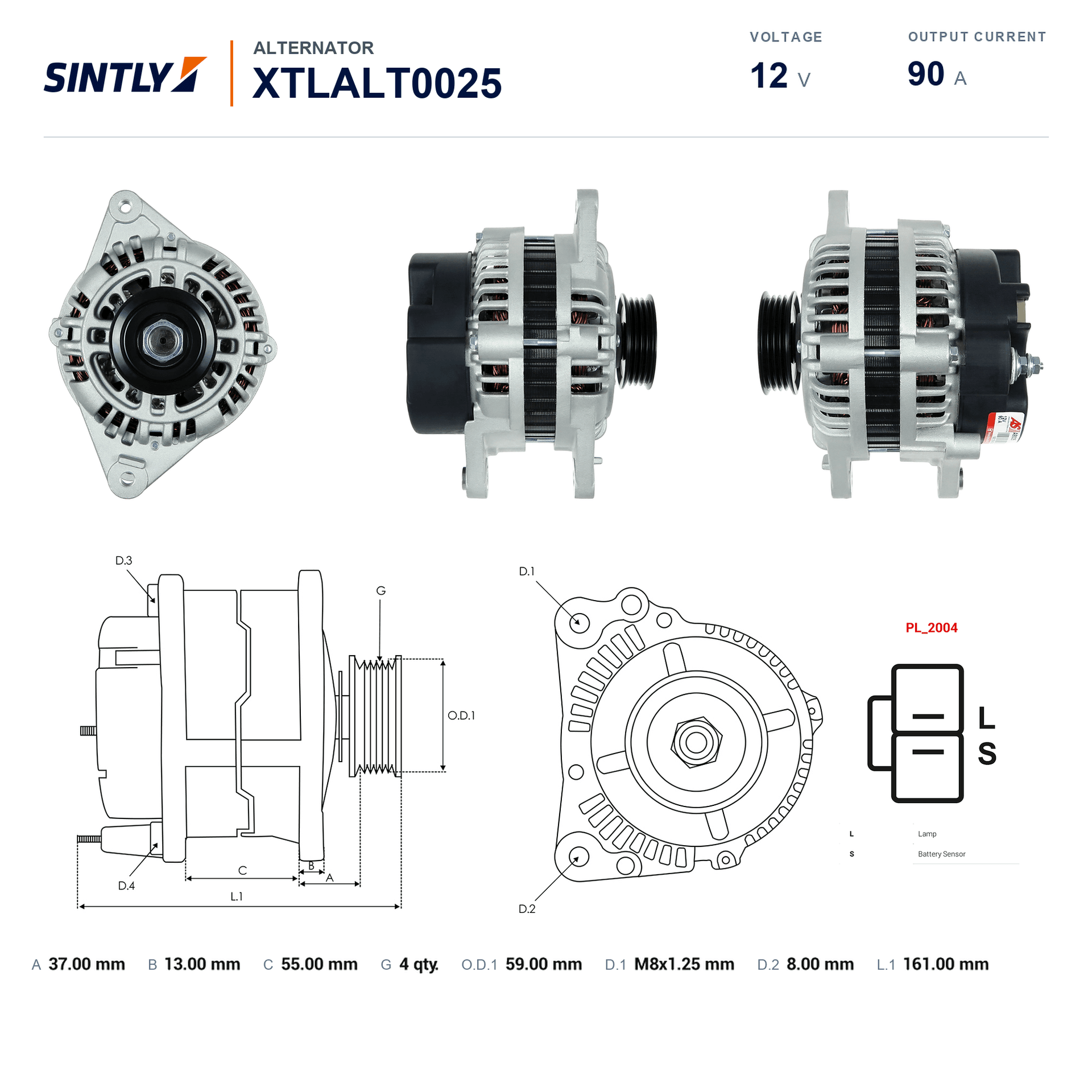 Alternator XTLALT0025