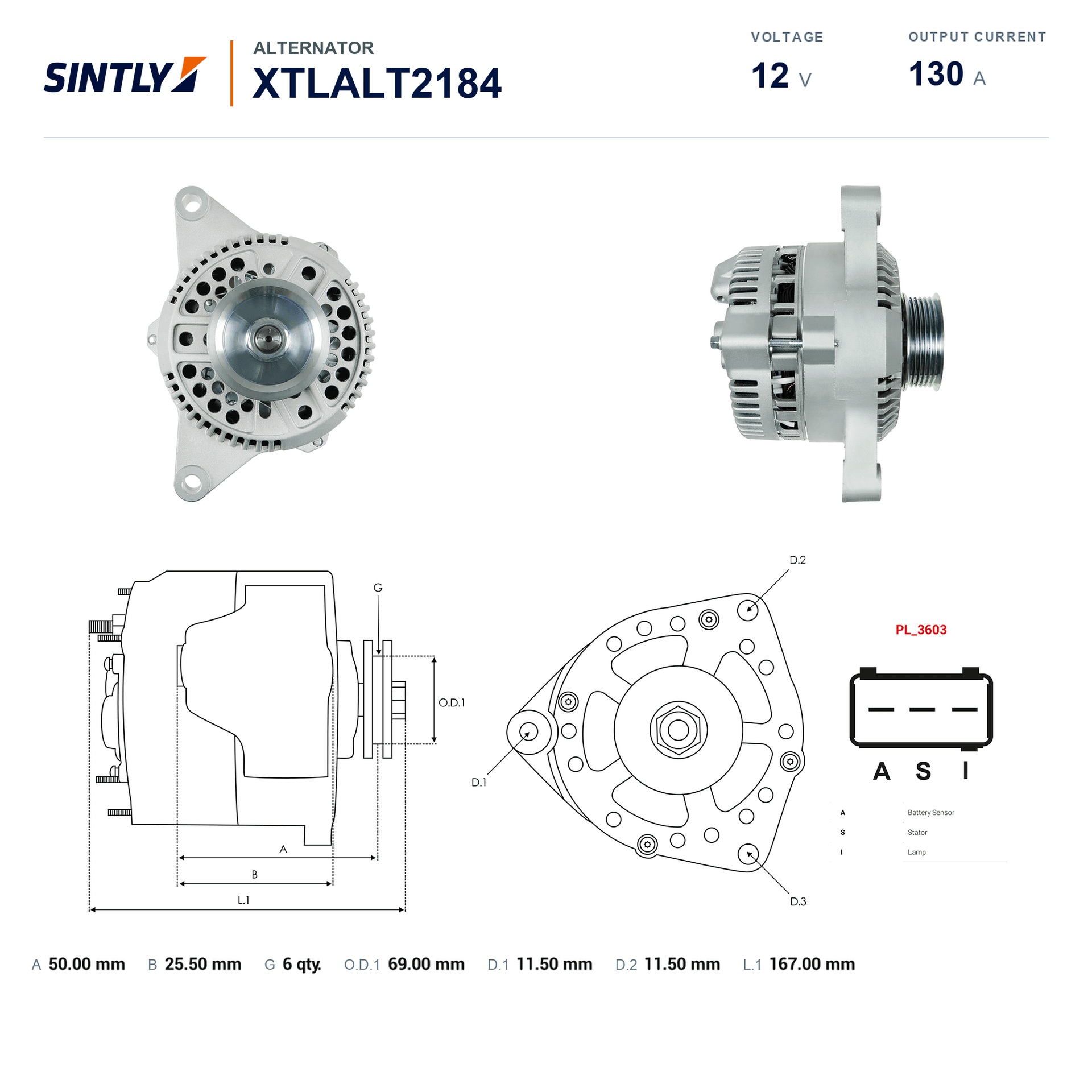 Alternator XTLALT2184