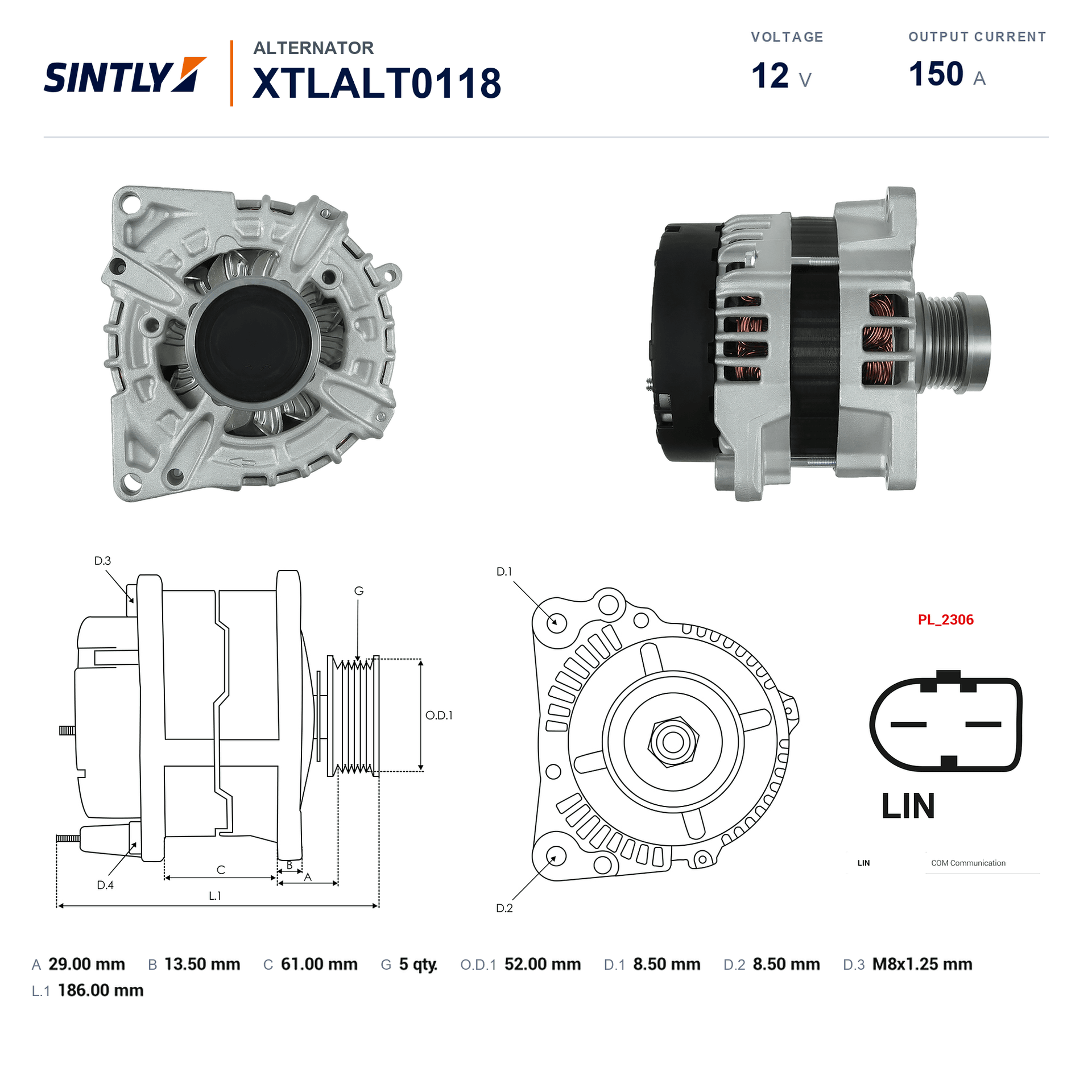 Alternator XTLALT0118