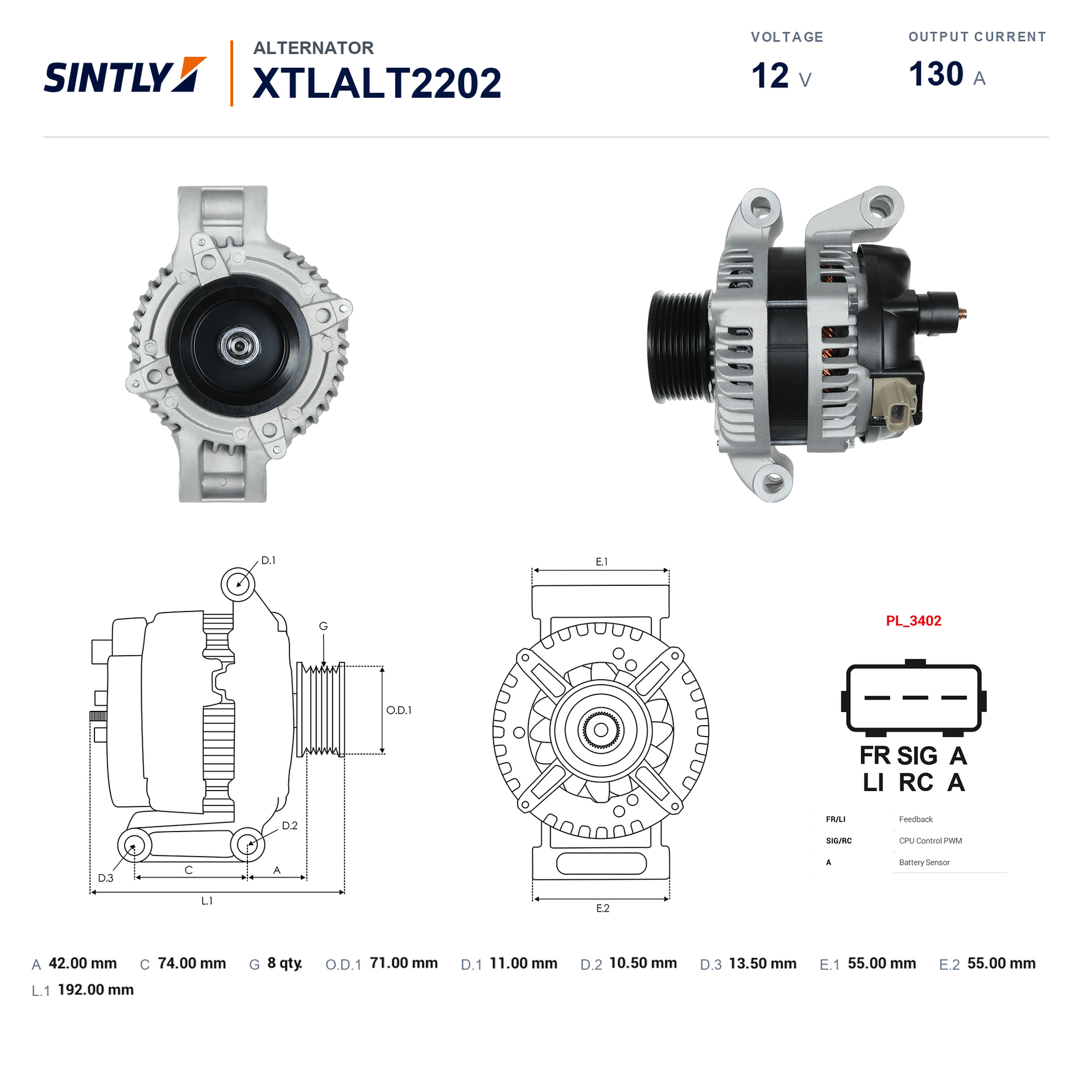 Alternator XTLALT2202