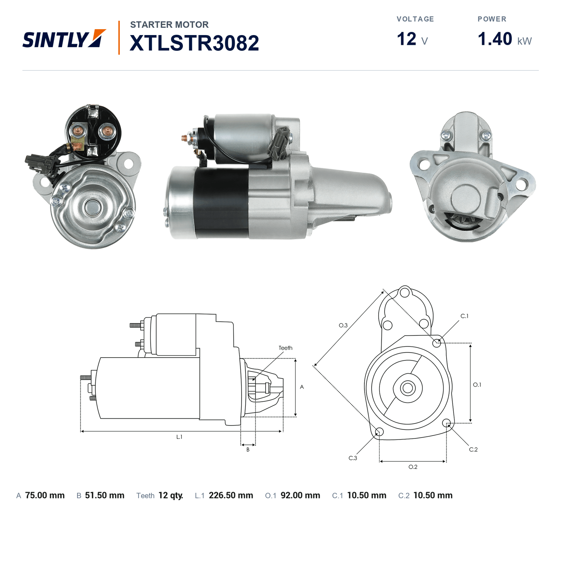 Starter XTLSTR3082