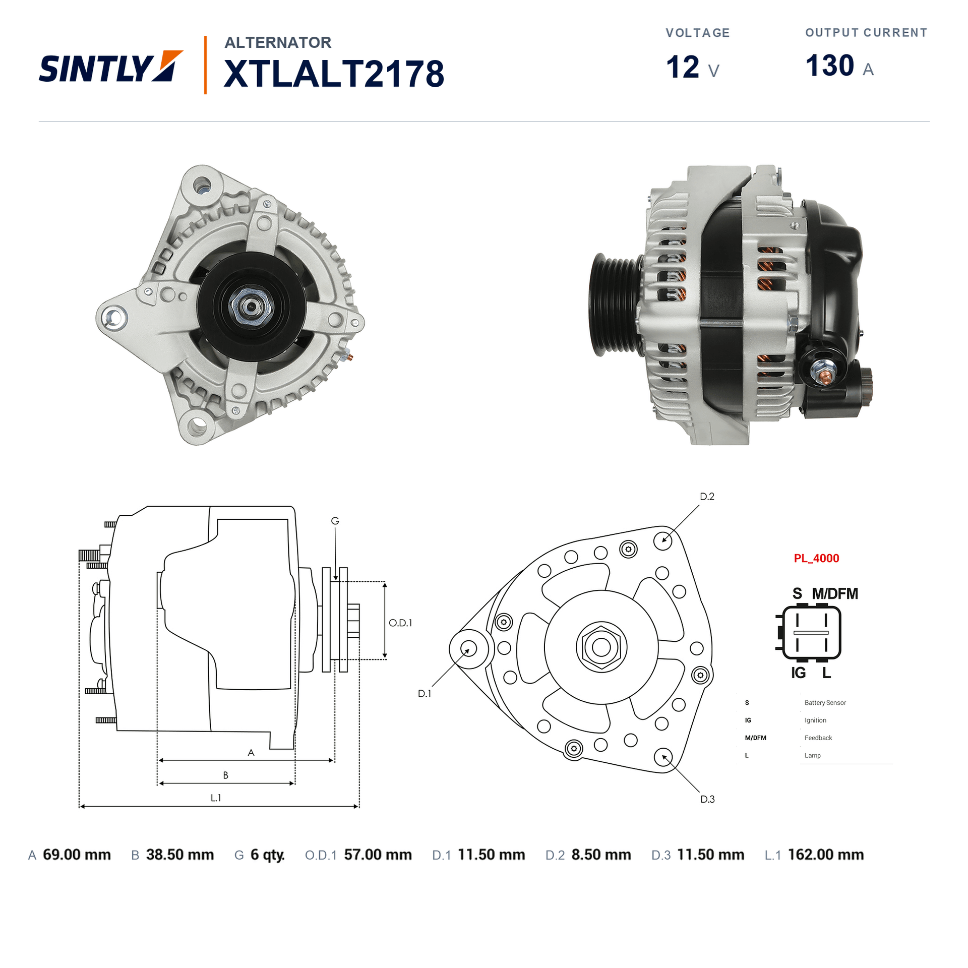 Alternator XTLALT2178