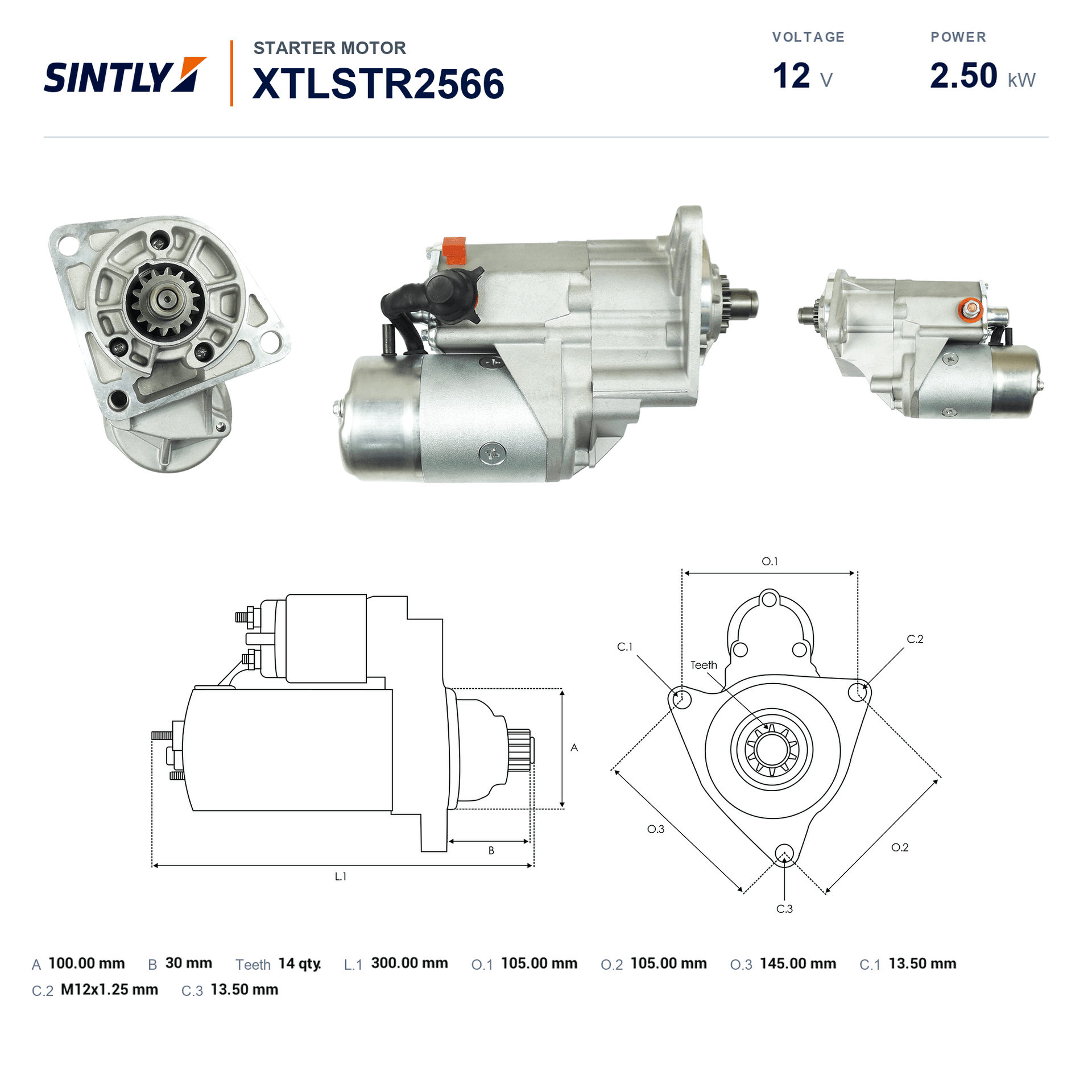 Starter XTLSTR2566