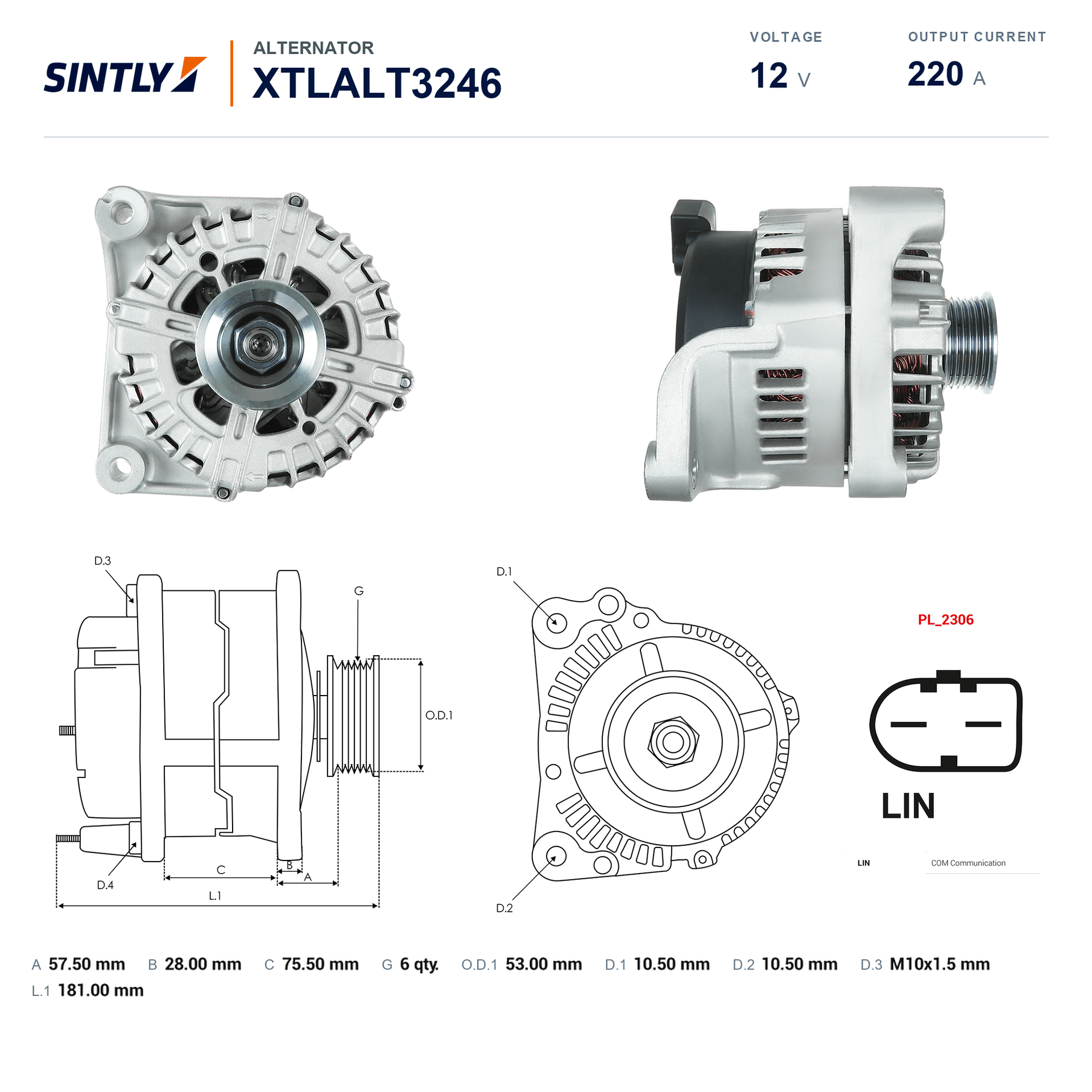 Alternator XTLALT3246