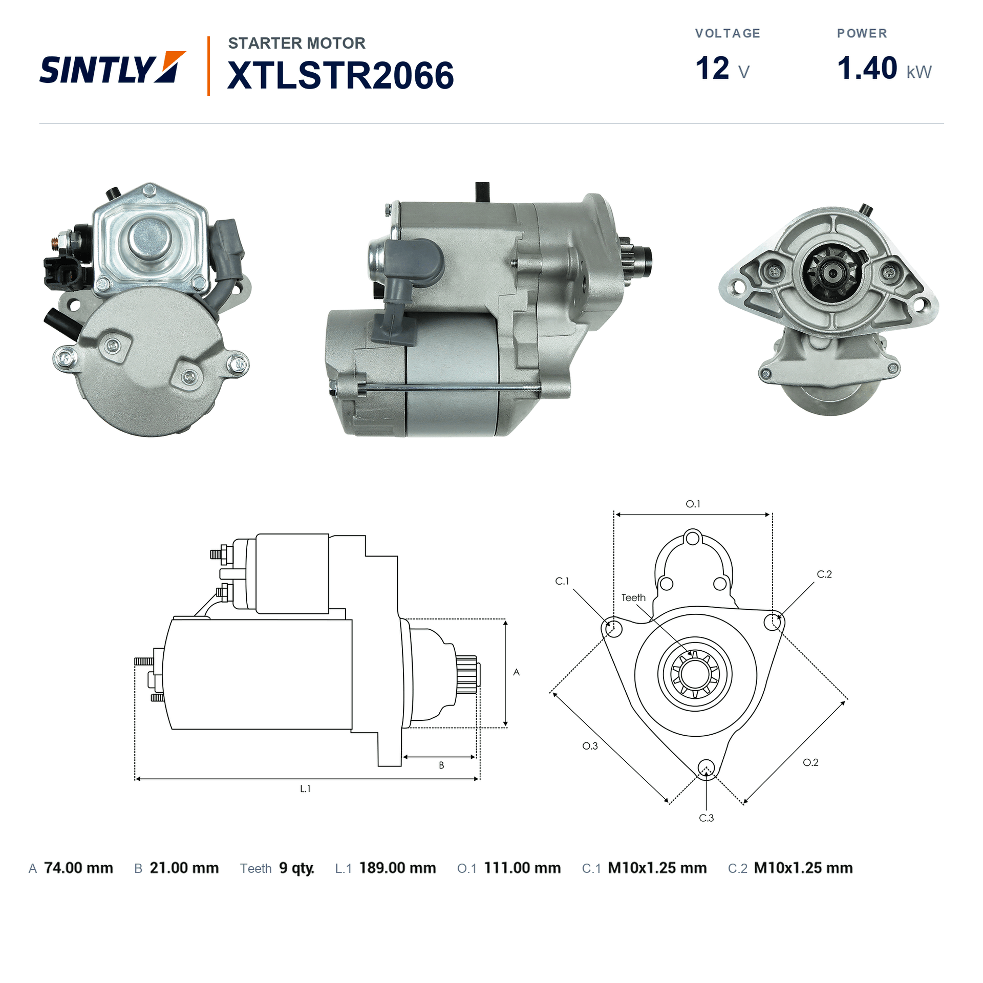 Starter XTLSTR2066