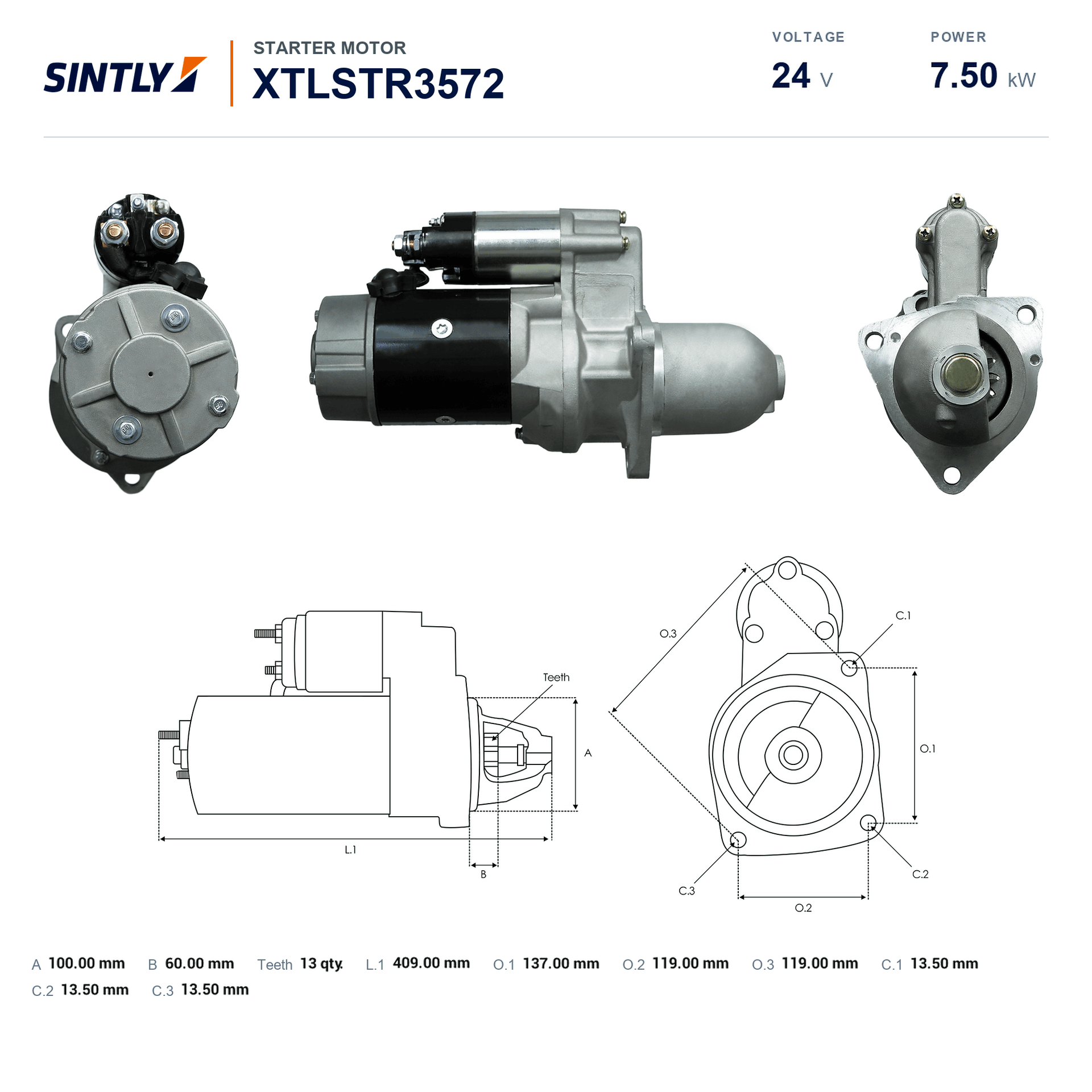 Starter XTLSTR3572