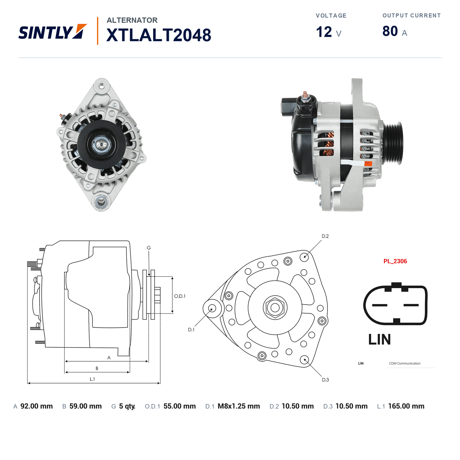 Alternator XTLALT2048