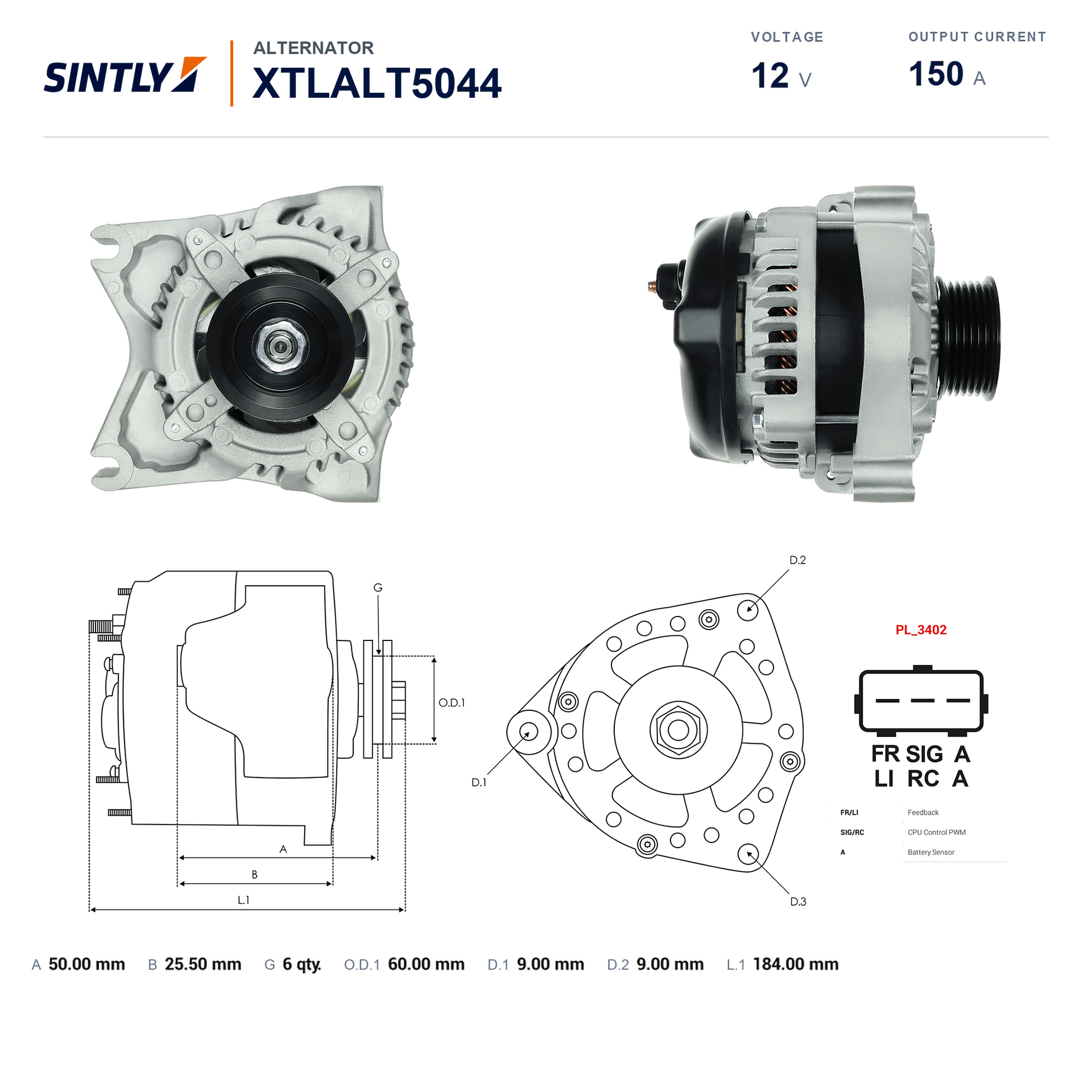 Alternator XTLALT5044