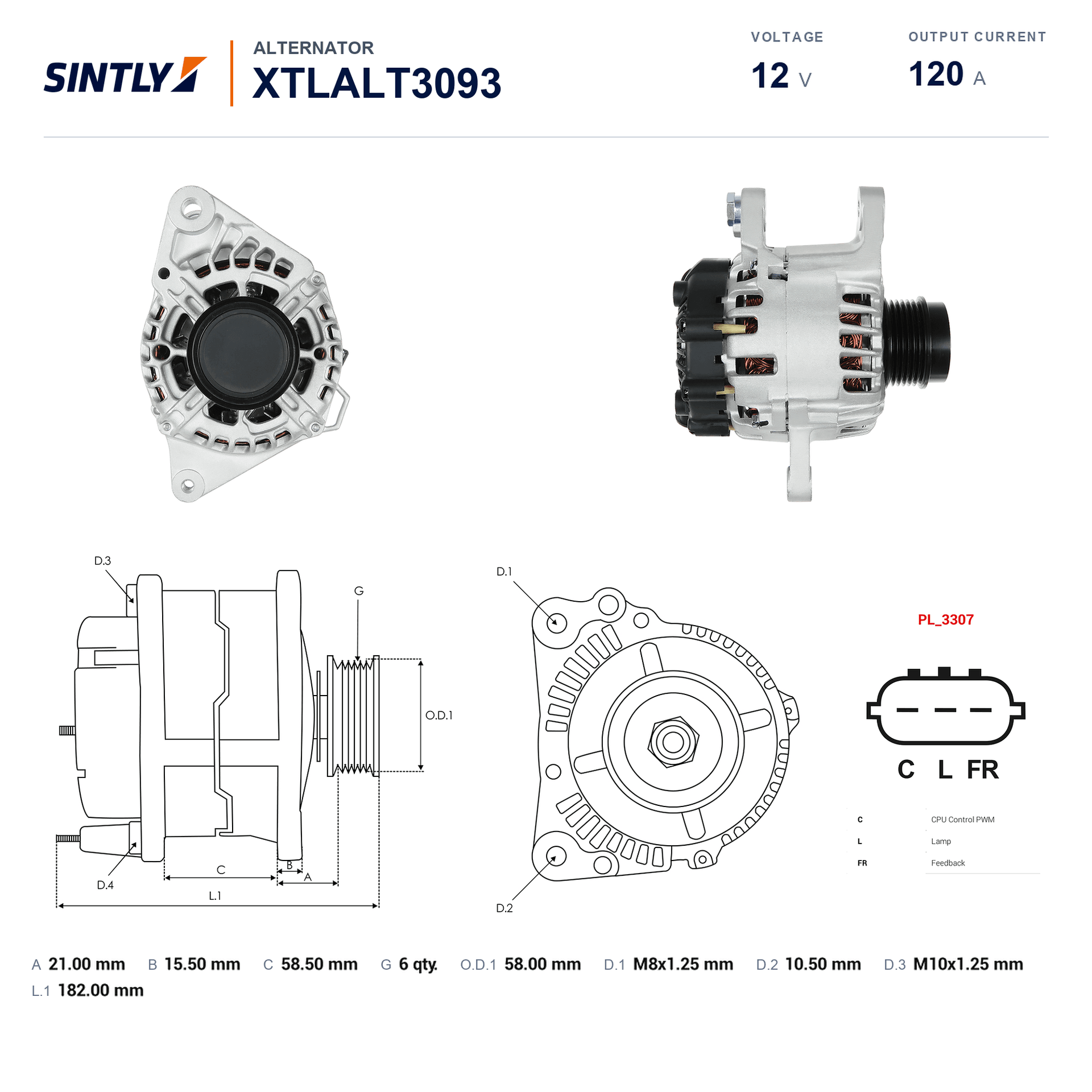 Alternator XTLALT3093