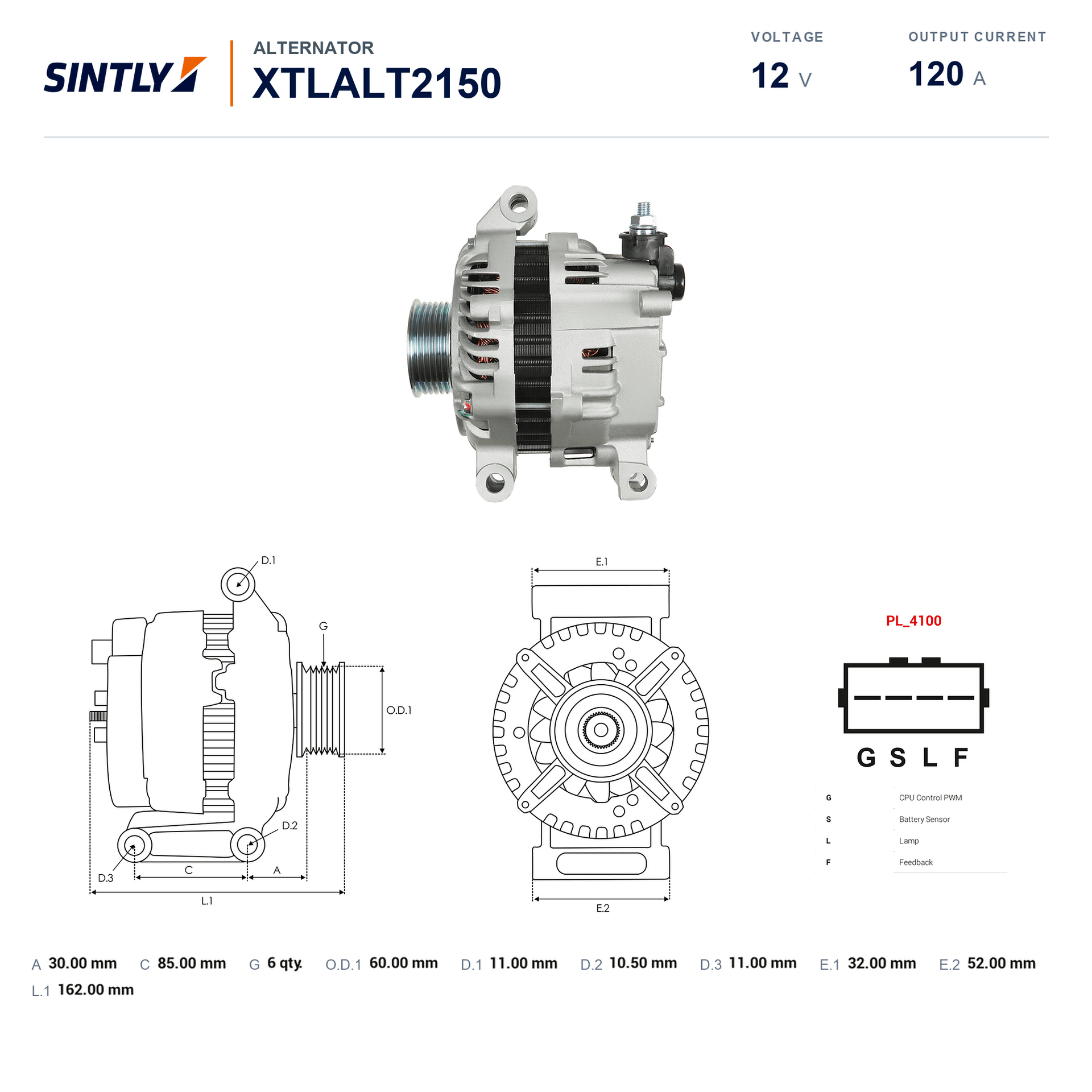 Alternator XTLALT2150