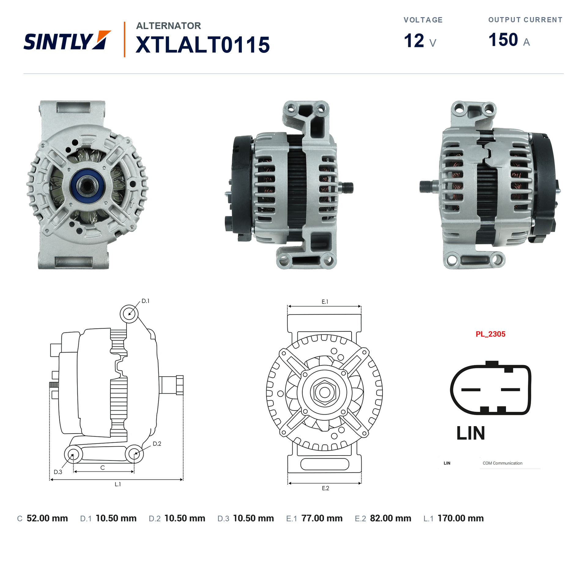 发电机 XTLALT0115