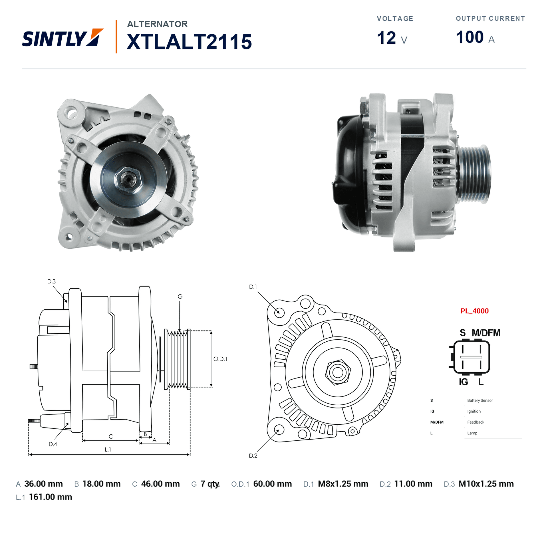 Alternator XTLALT2115