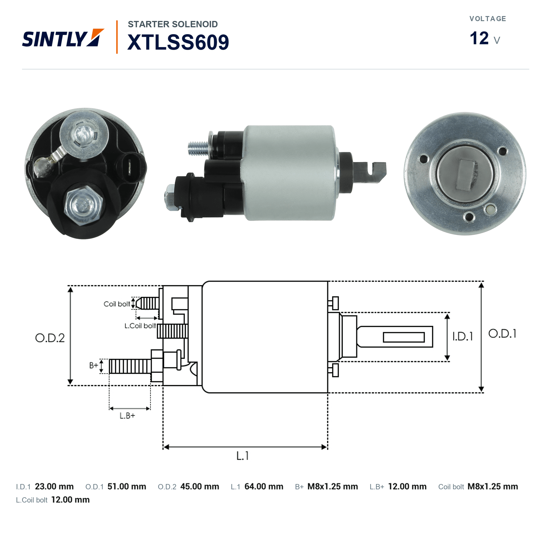 Starter Solenoid XTLSS609
